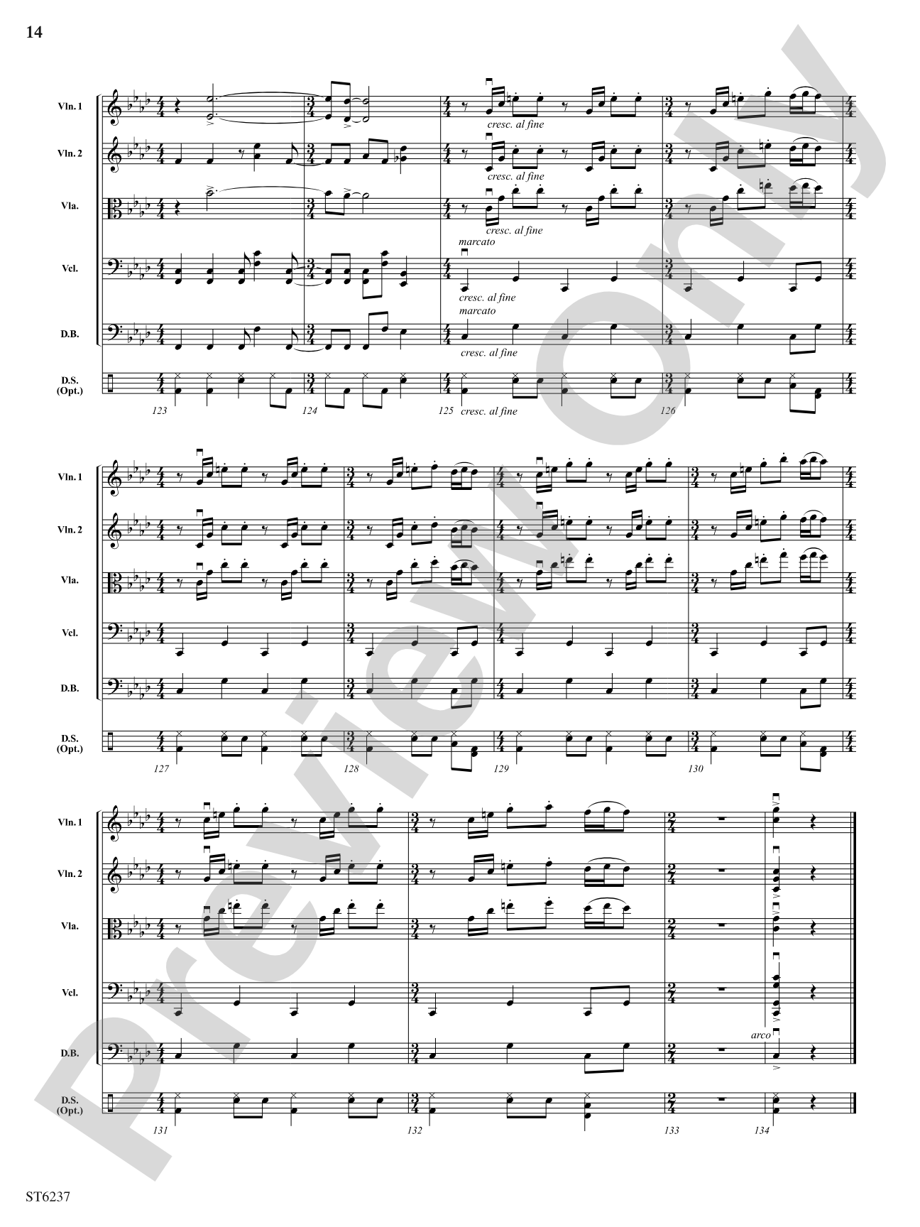 Melrose Avenue: String Orchestra Conductor Score & Parts