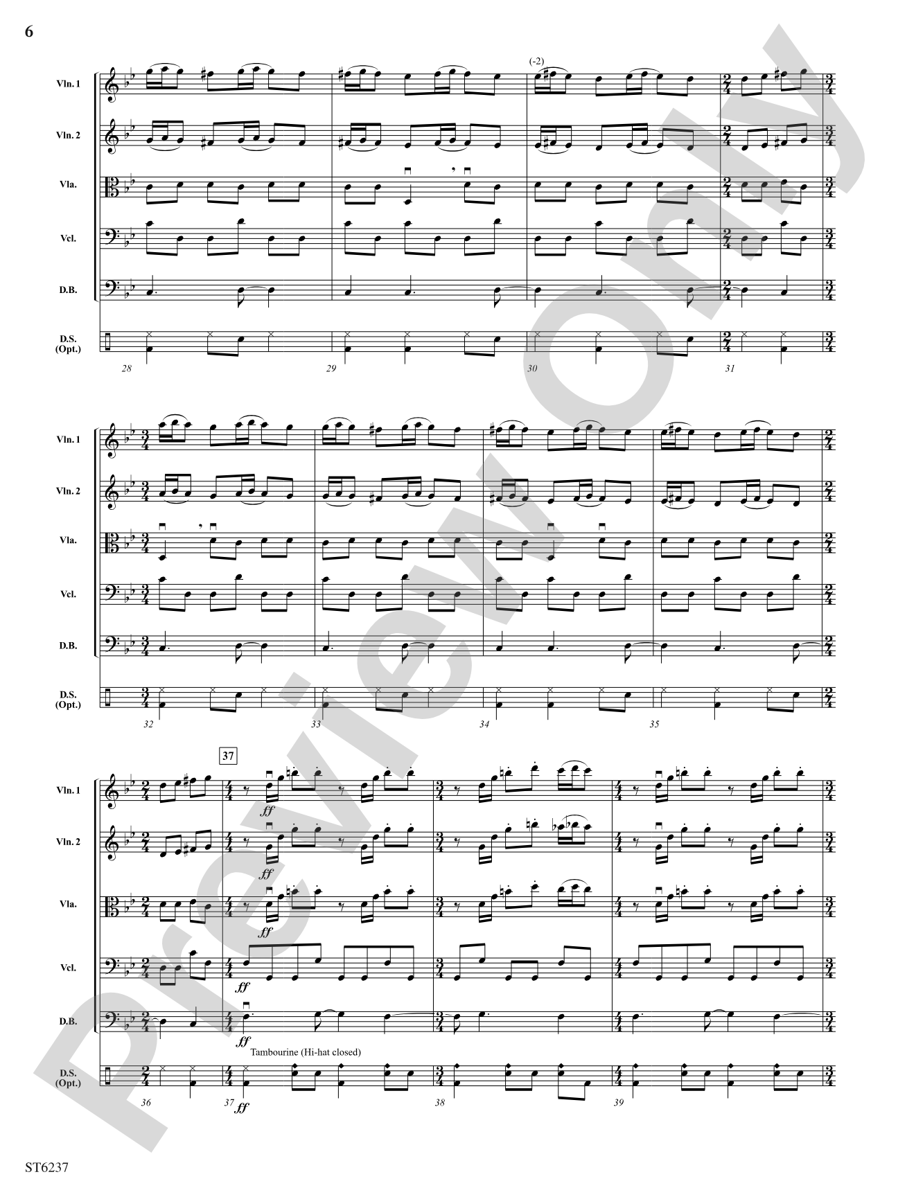 Melrose Avenue: String Orchestra Conductor Score & Parts