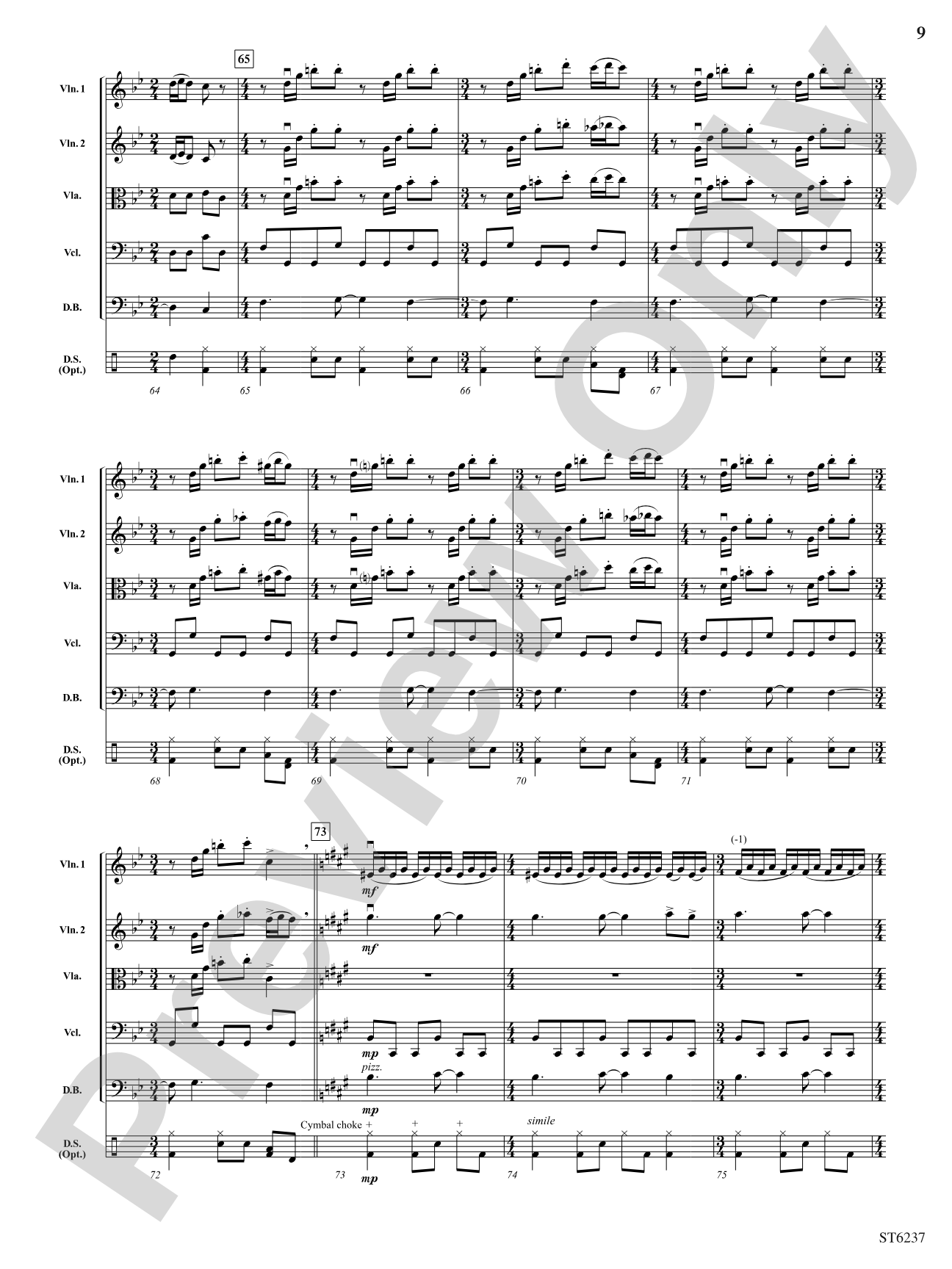Melrose Avenue: String Orchestra Conductor Score & Parts