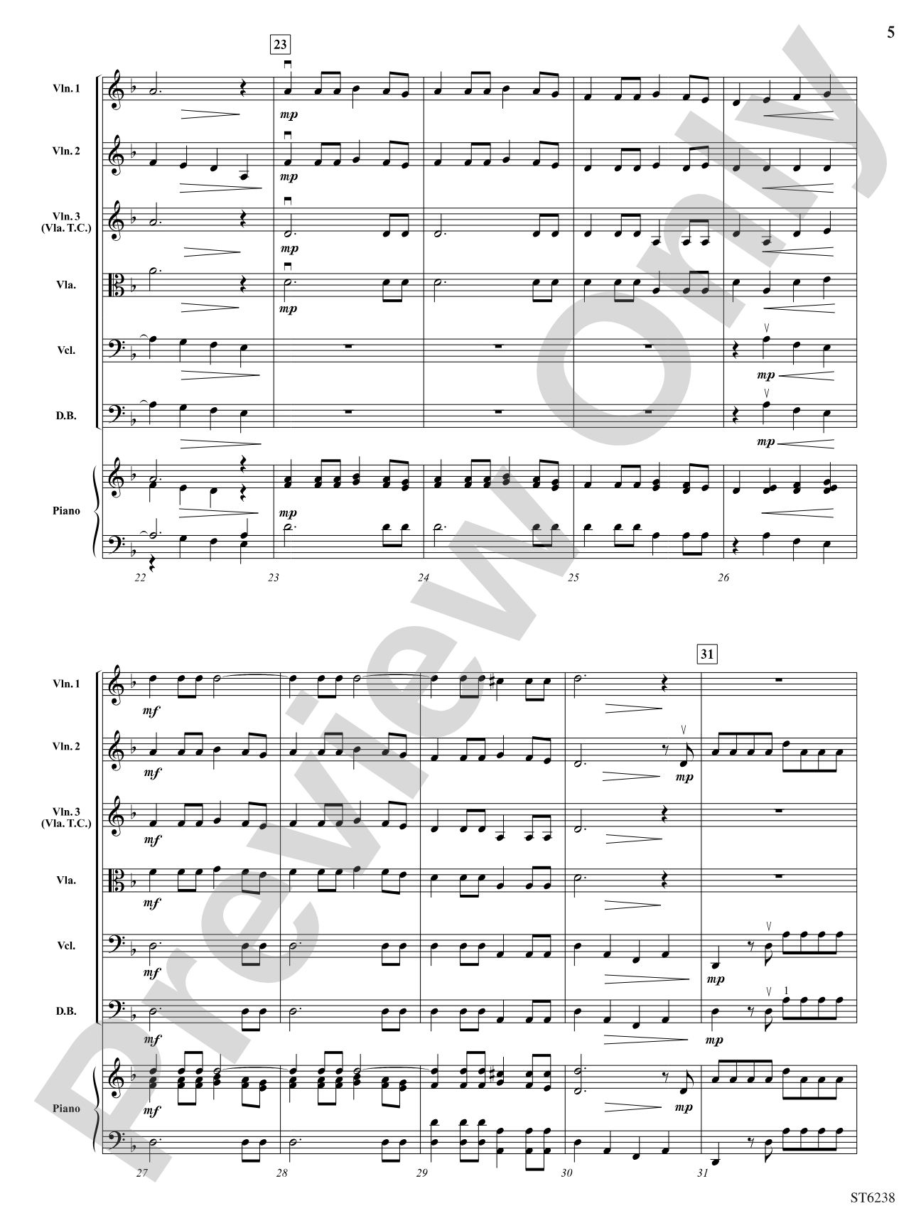 Fantasy on "Oh Chanukah": String Orchestra Conductor Score & Parts
