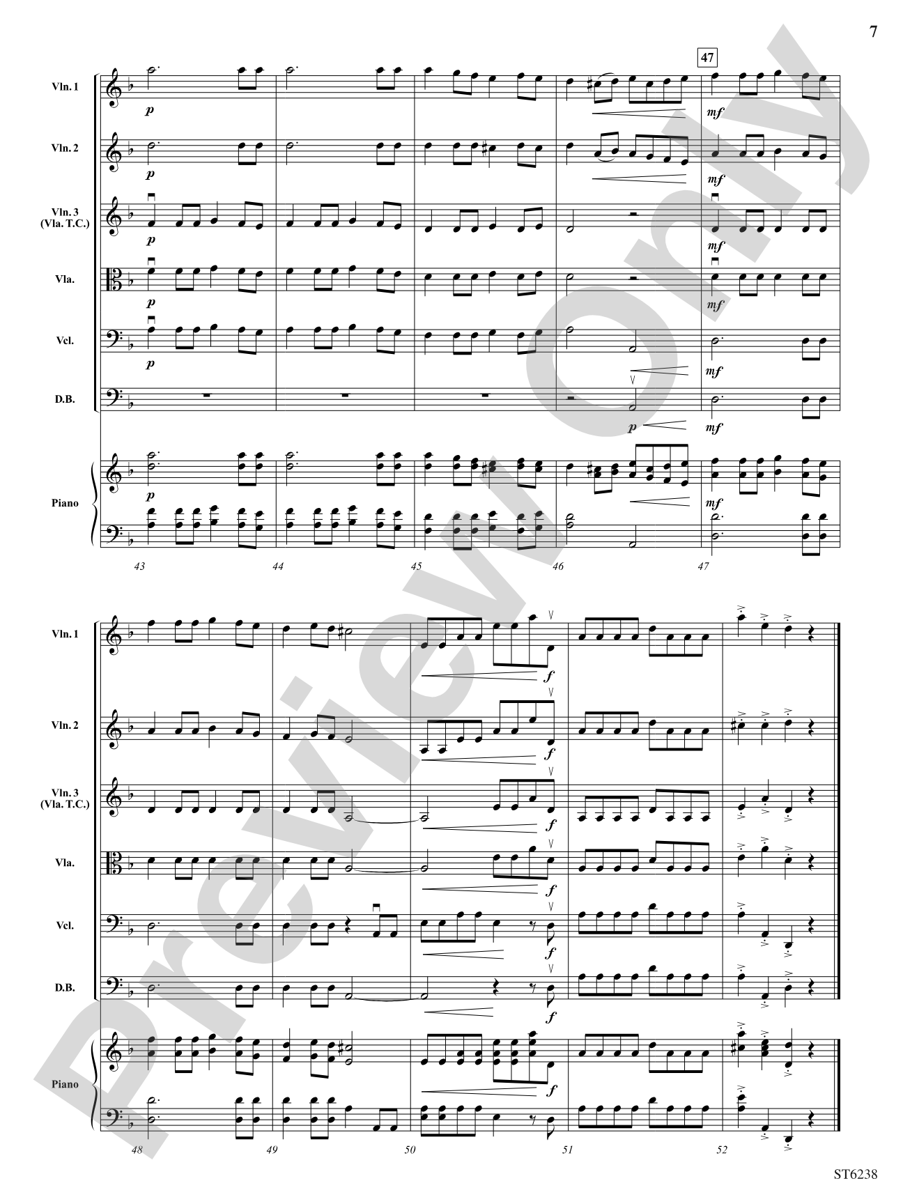 Fantasy on "Oh Chanukah": String Orchestra Conductor Score & Parts