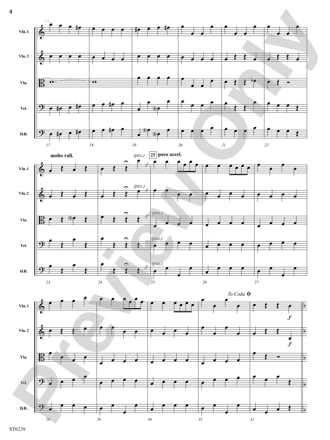 Pizzicato Polka: String Orchestra Conductor Score & Parts
