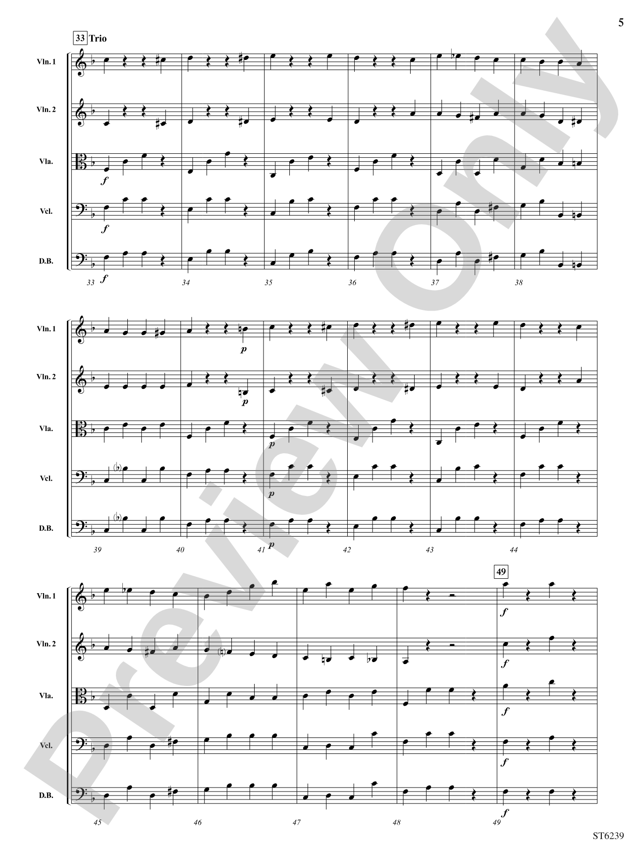 Pizzicato Polka: String Orchestra Conductor Score & Parts
