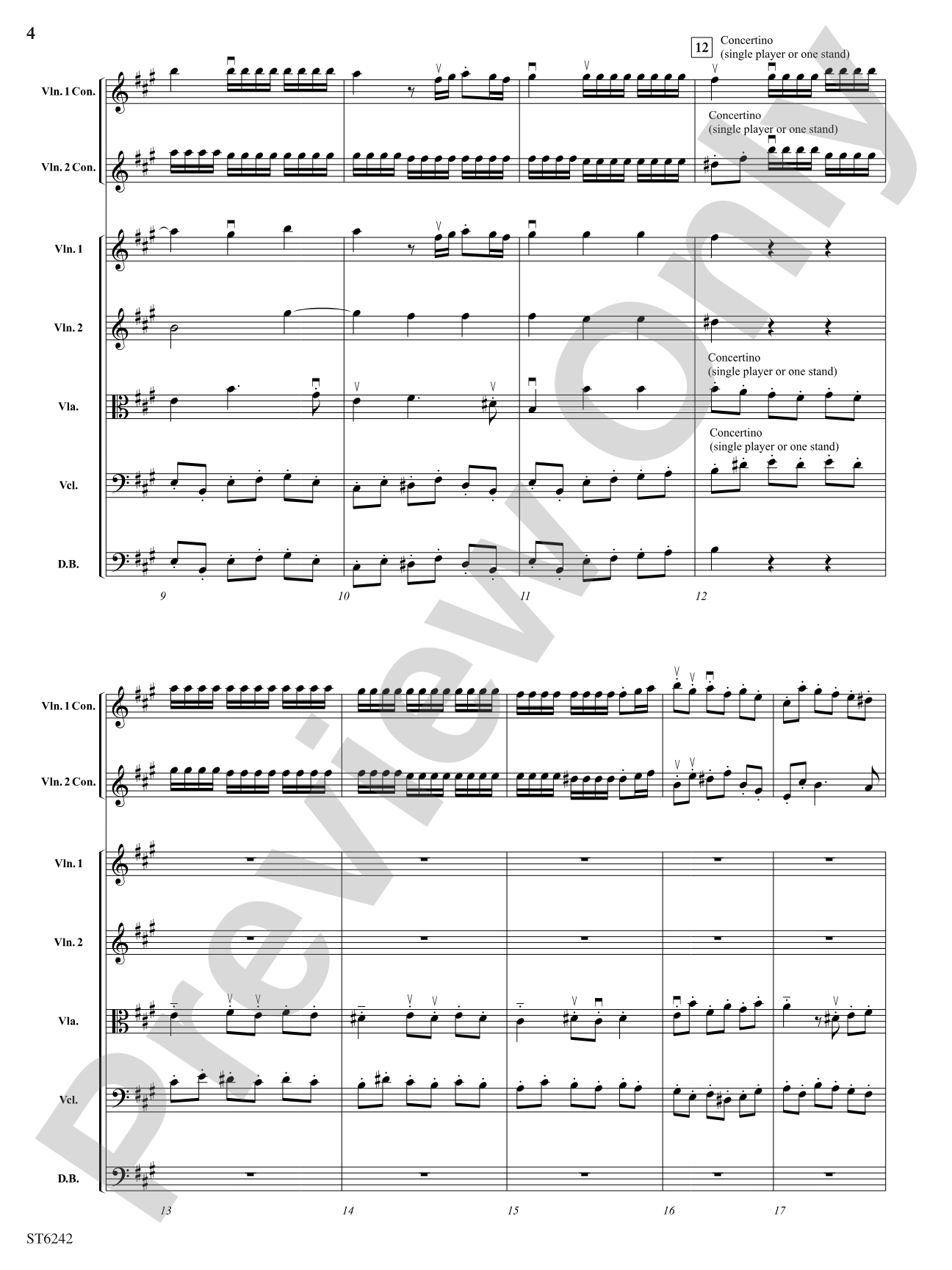 Symphony No 2 in A Major: String Orchestra Conductor Score & Parts