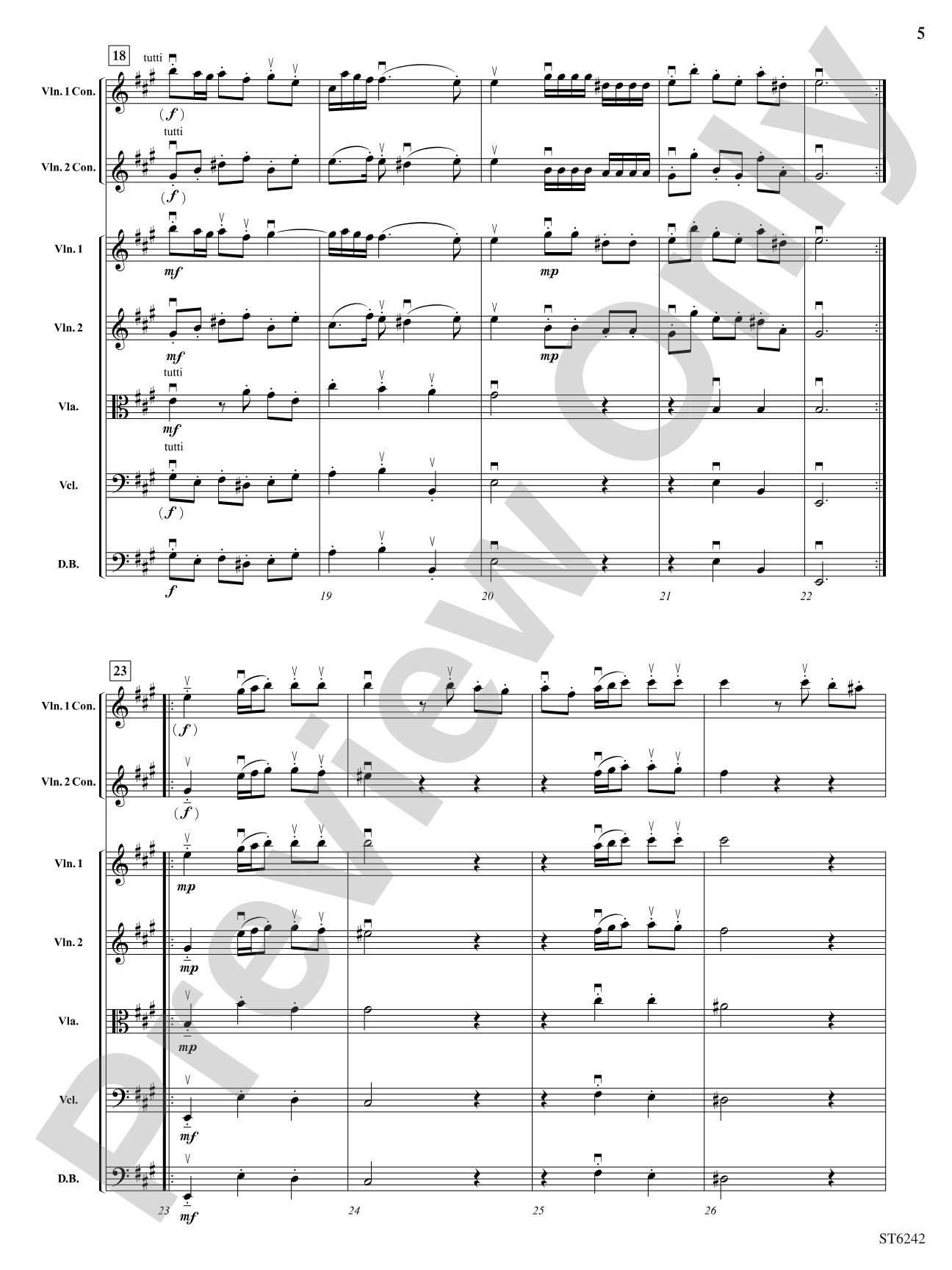 Symphony No 2 in A Major: String Orchestra Conductor Score & Parts