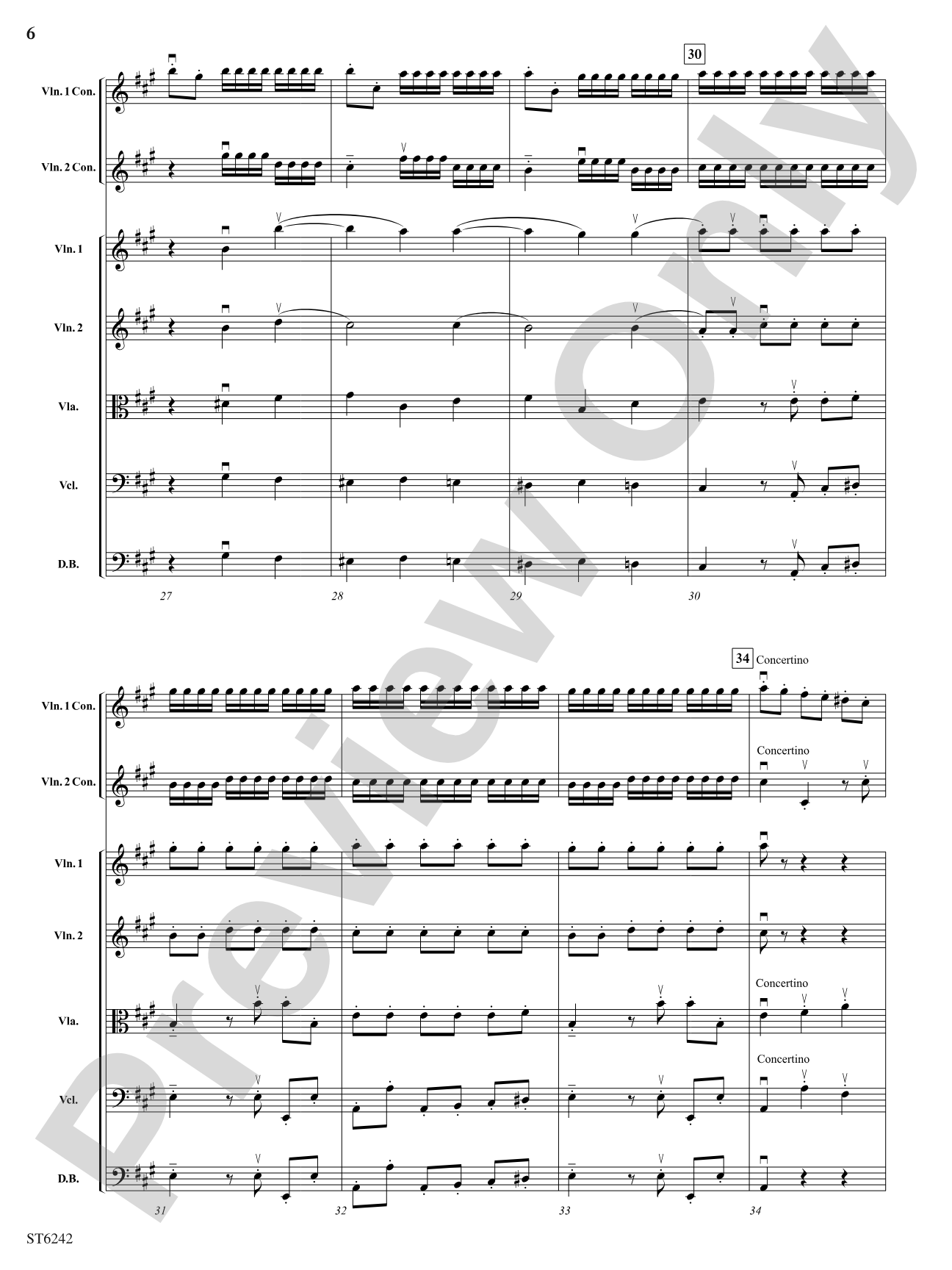 Symphony No 2 in A Major: String Orchestra Conductor Score & Parts