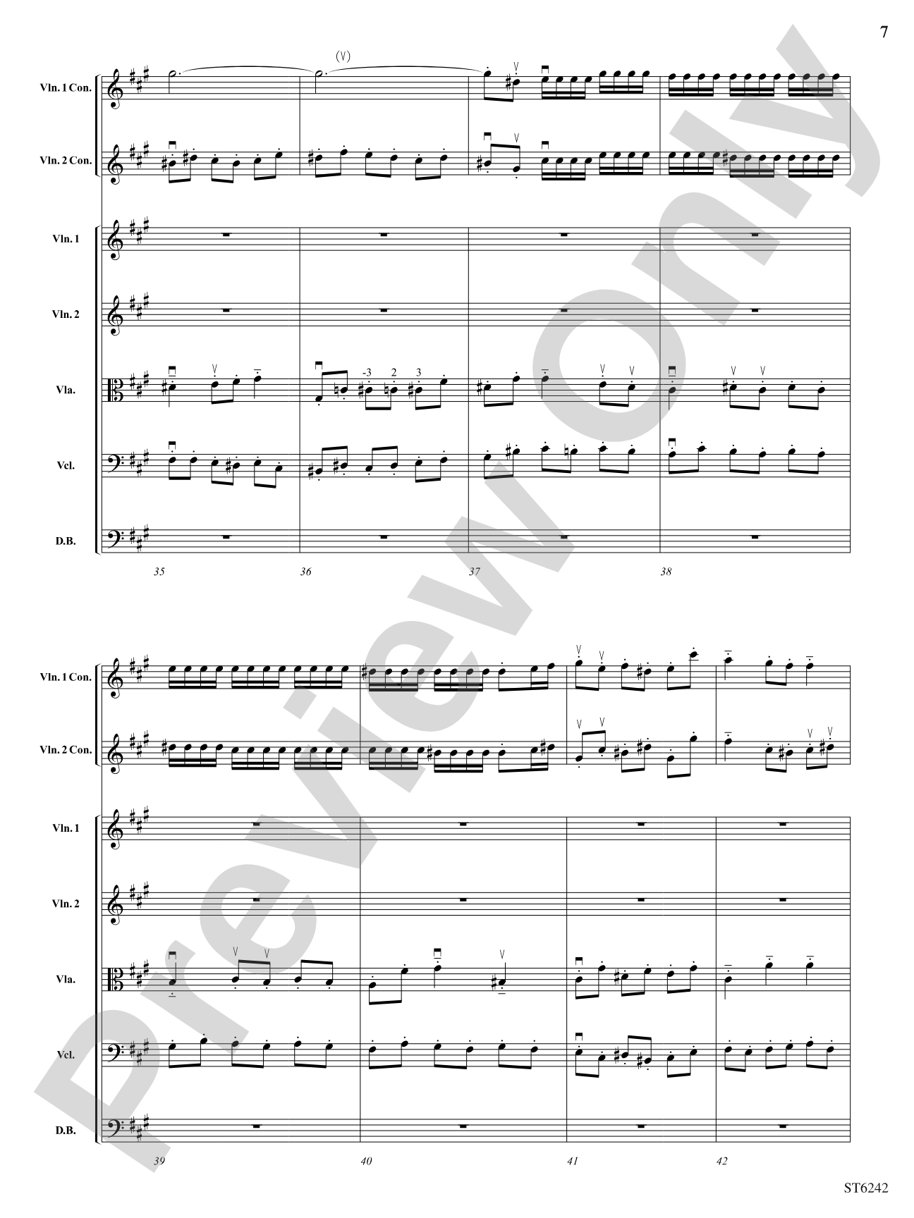Symphony No 2 in A Major: String Orchestra Conductor Score & Parts