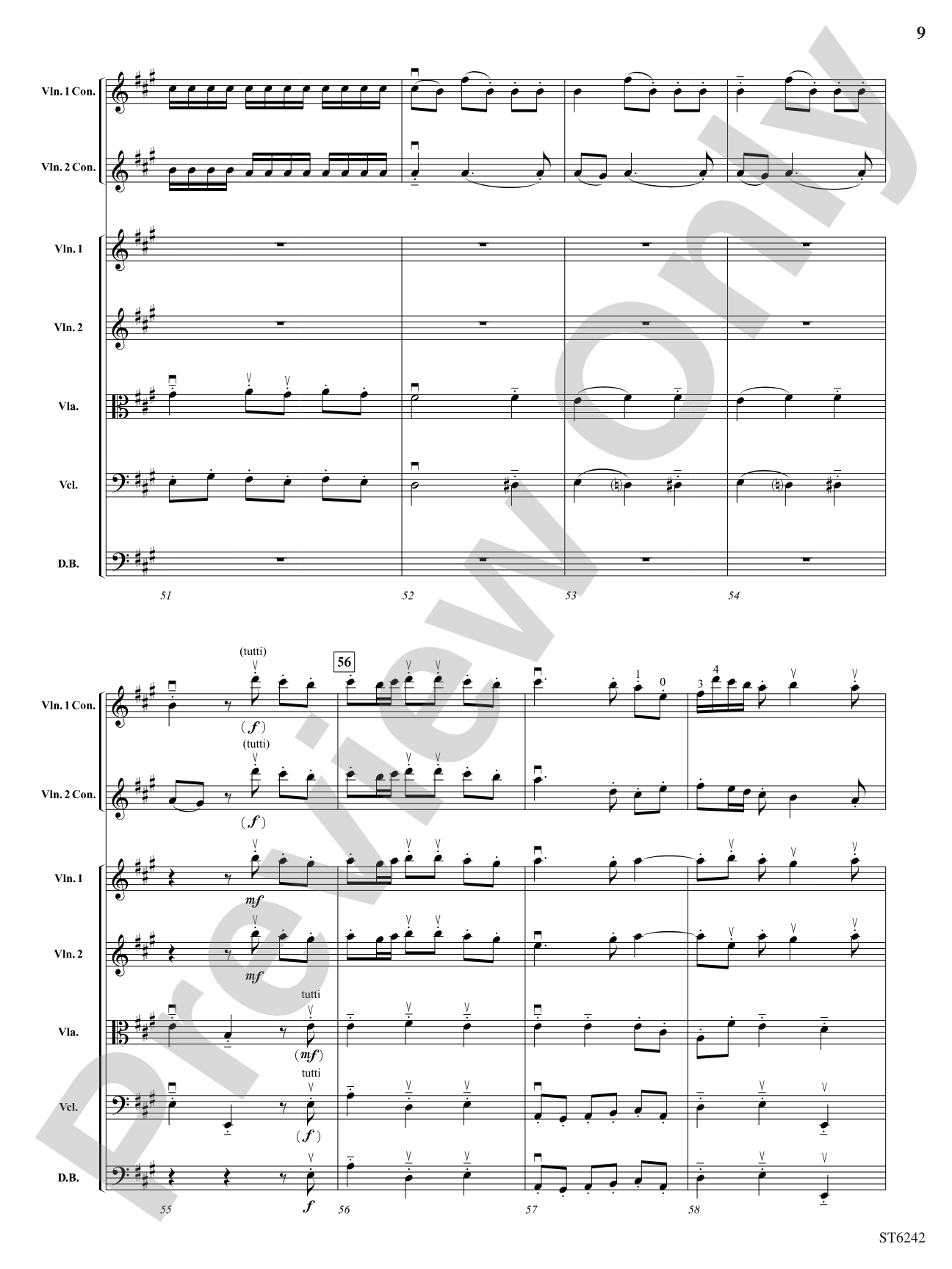 Symphony No 2 in A Major: String Orchestra Conductor Score & Parts