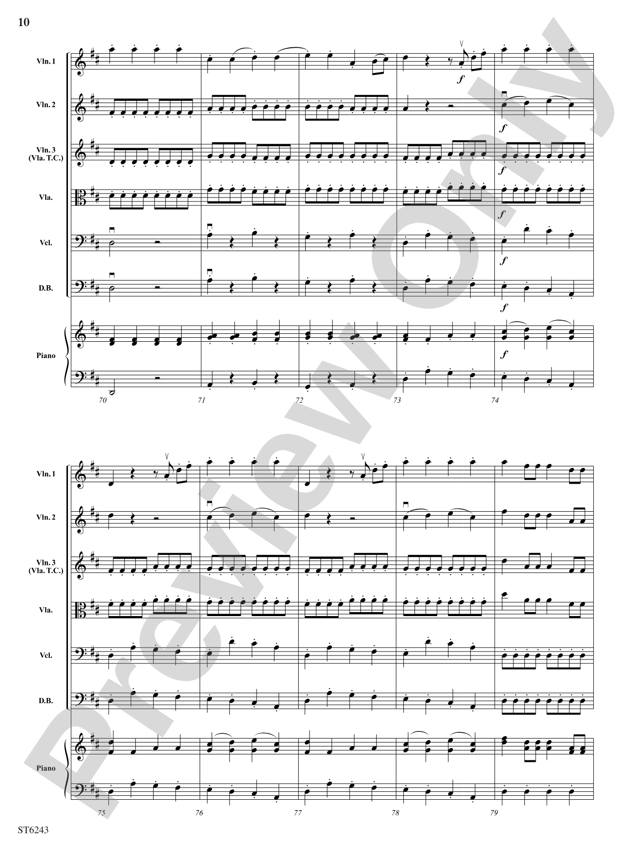 Rondo from Eine Kleine Nachtmusik: String Orchestra Conductor Score & Parts