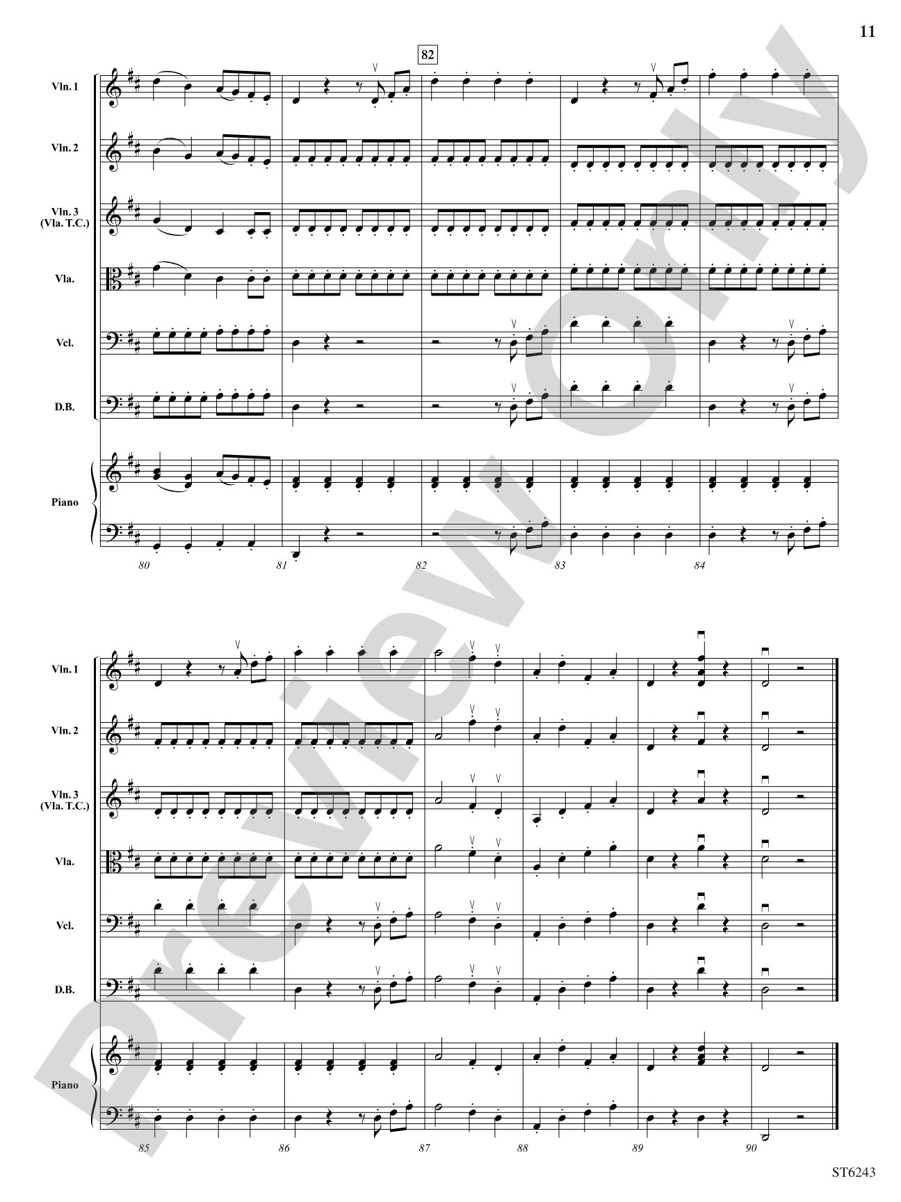 Rondo from Eine Kleine Nachtmusik: String Orchestra Conductor Score & Parts
