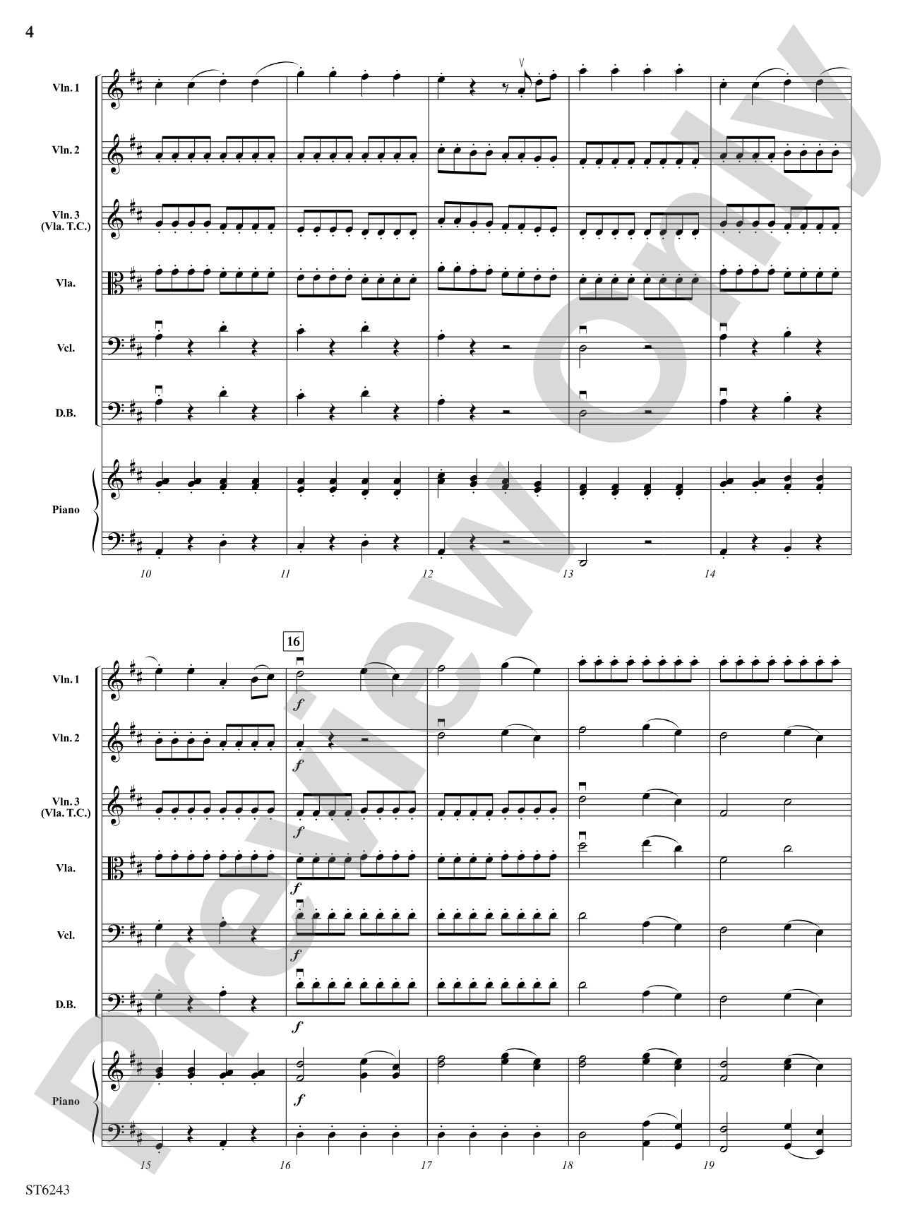 Rondo from Eine Kleine Nachtmusik: String Orchestra Conductor Score & Parts