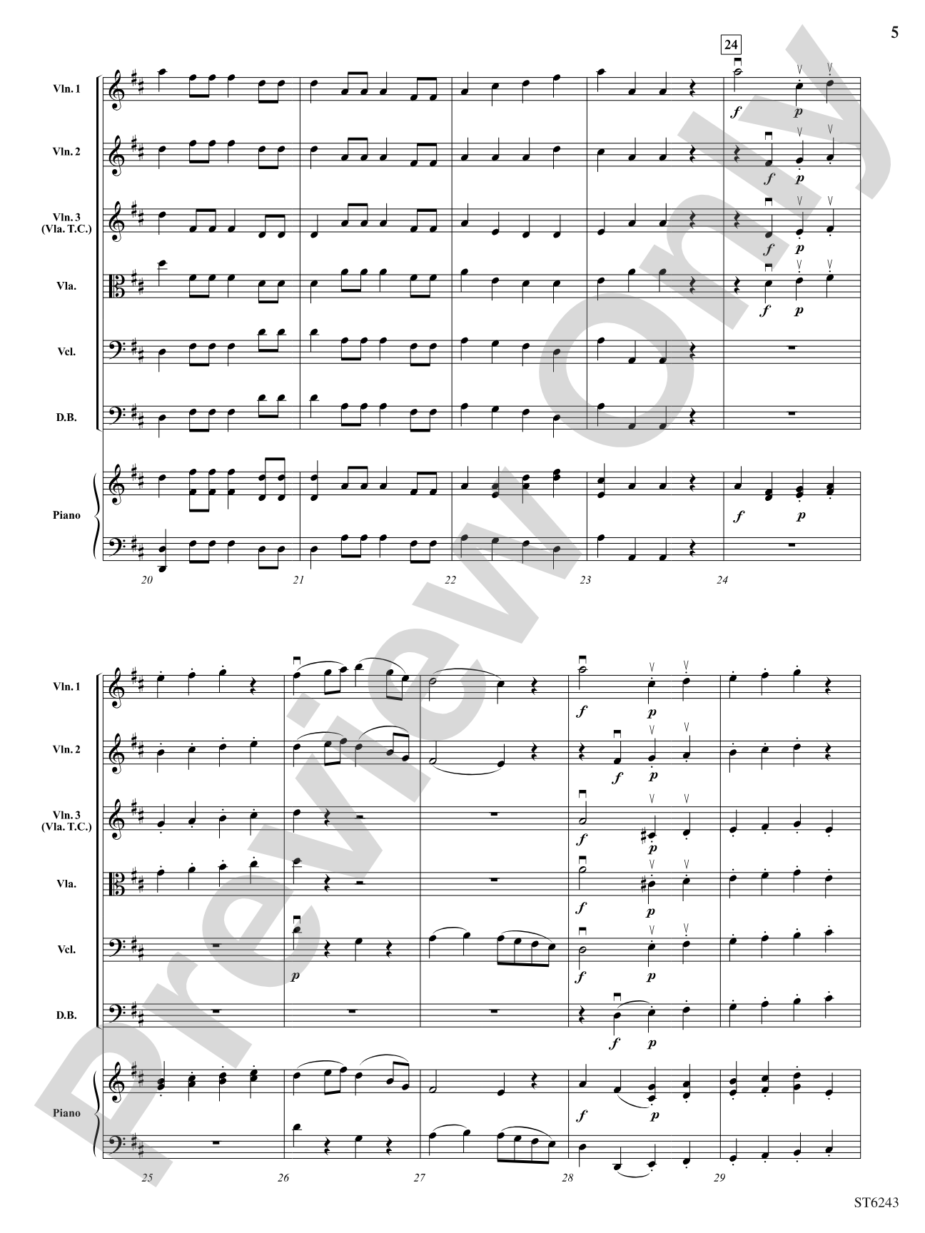 Rondo from Eine Kleine Nachtmusik: String Orchestra Conductor Score & Parts