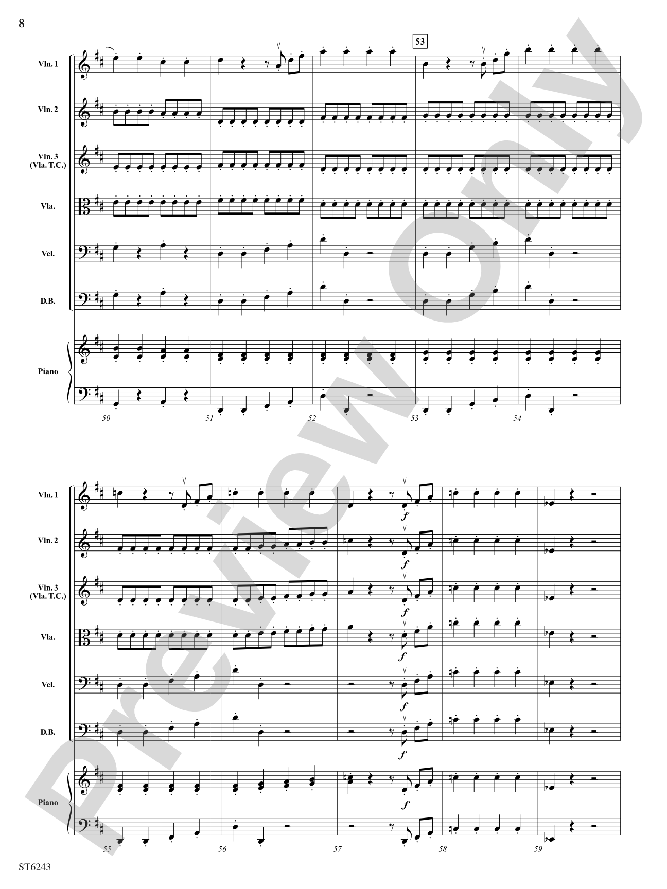Rondo from Eine Kleine Nachtmusik: String Orchestra Conductor Score & Parts
