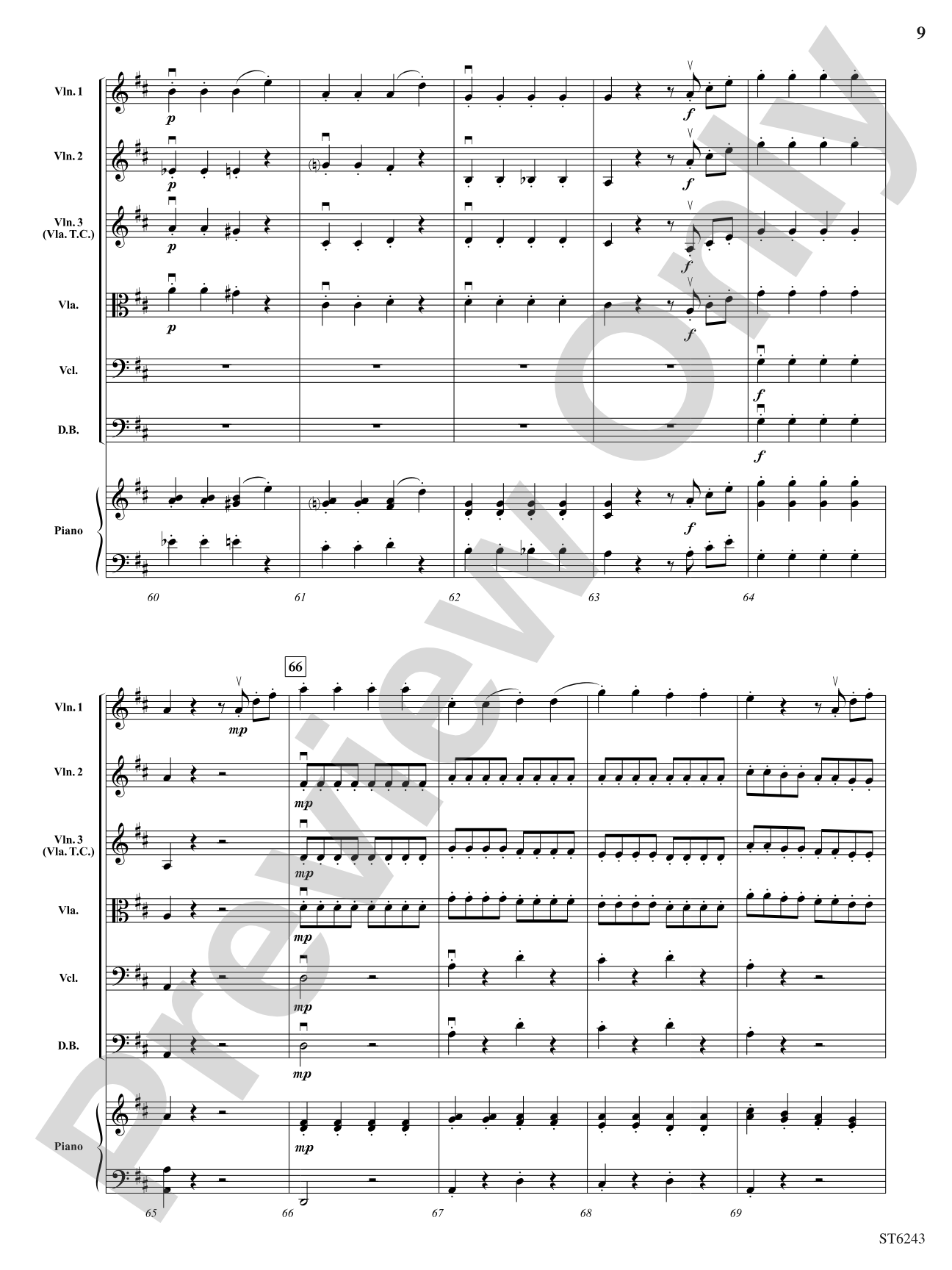 Rondo from Eine Kleine Nachtmusik: String Orchestra Conductor Score & Parts