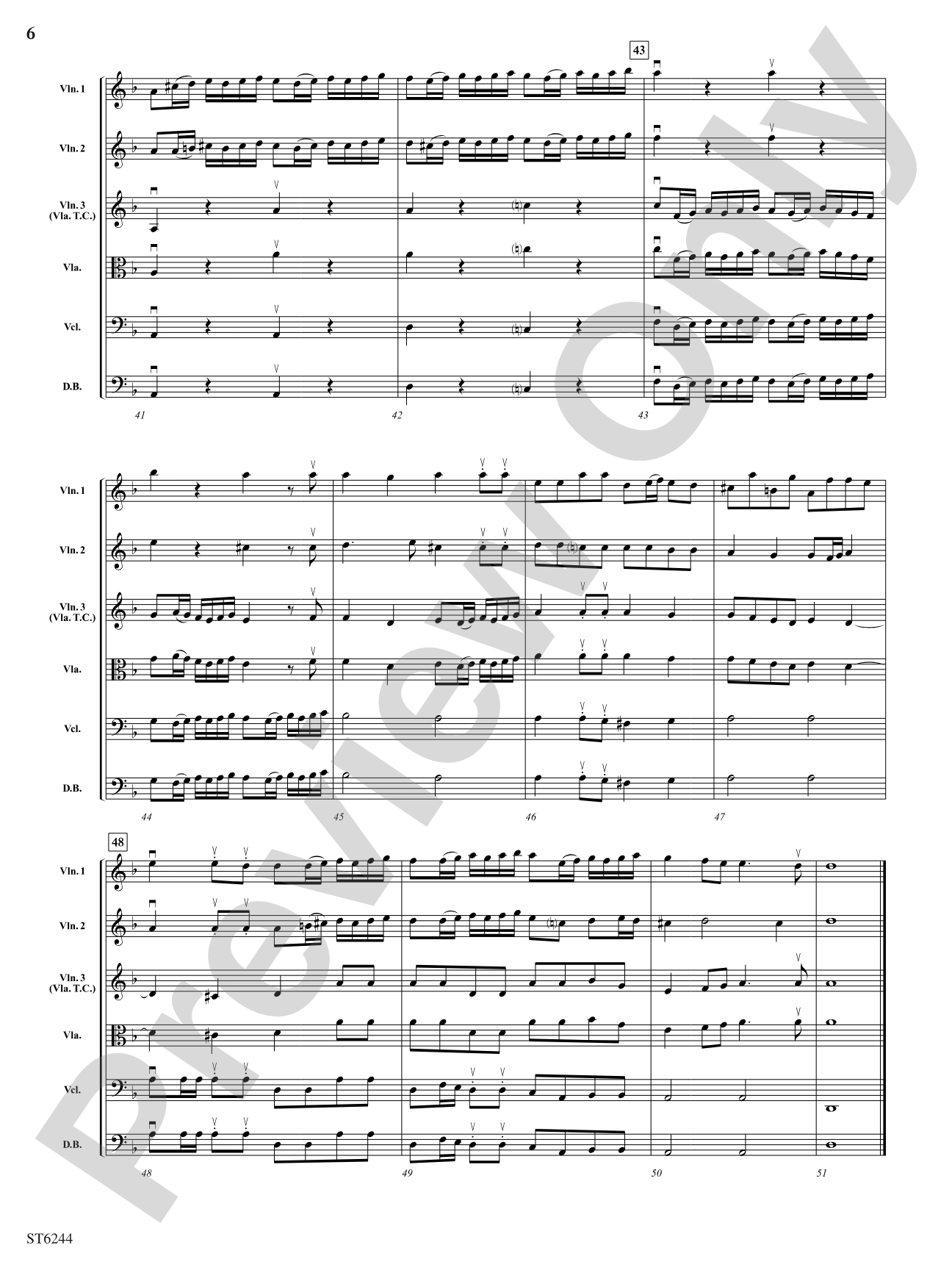 Overture to King Arthur: String Orchestra Conductor Score & Parts