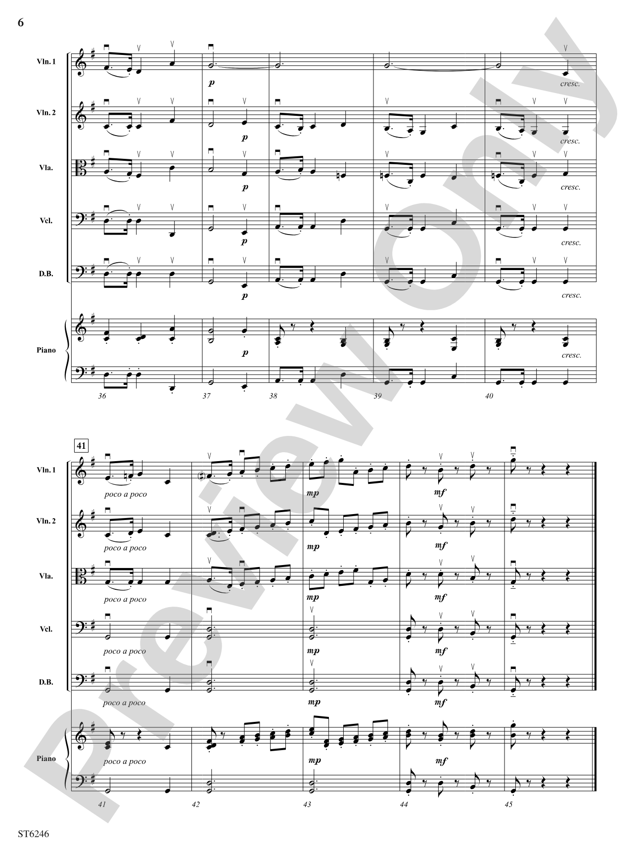 Two Scenes from Kinderstucke: String Orchestra Conductor Score & Parts