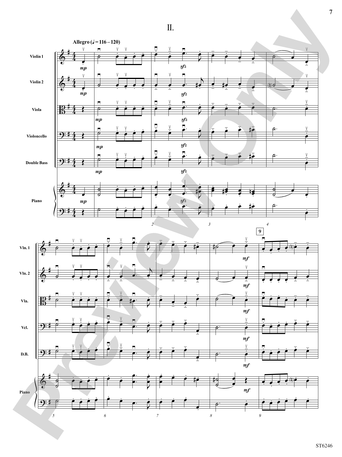 Two Scenes from Kinderstucke: String Orchestra Conductor Score & Parts