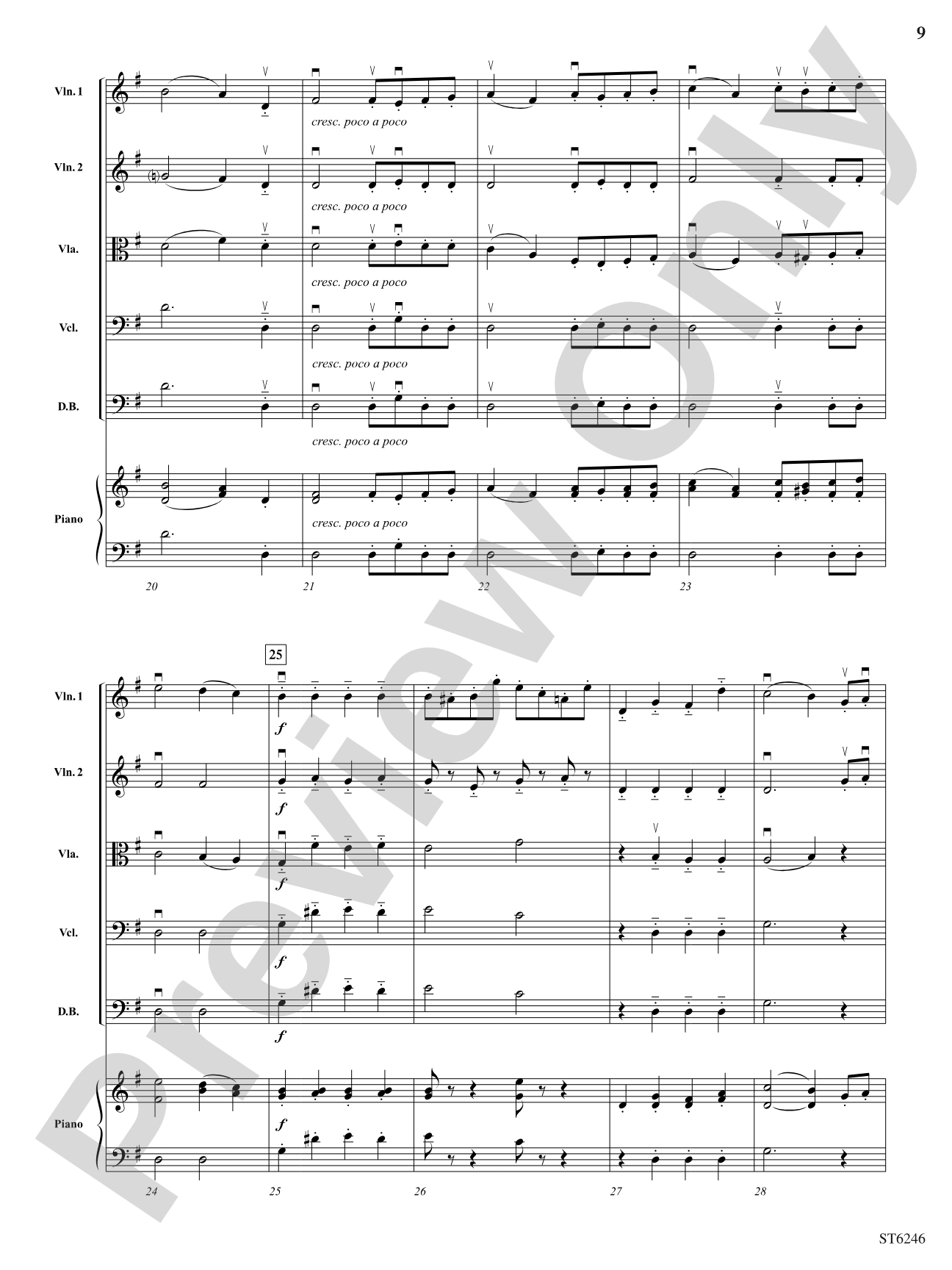 Two Scenes from Kinderstucke: String Orchestra Conductor Score & Parts