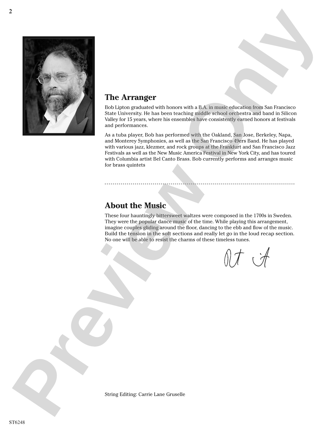 Nordic Waltzes: String Orchestra Conductor Score & Parts
