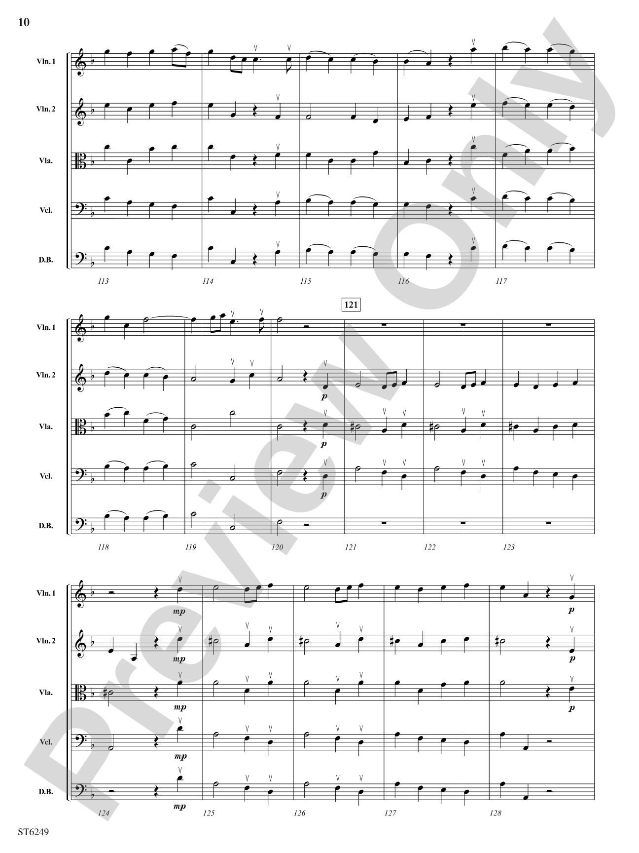 Overture and Bourree (from Il Pastor Fido): String Orchestra Conductor Score & Parts