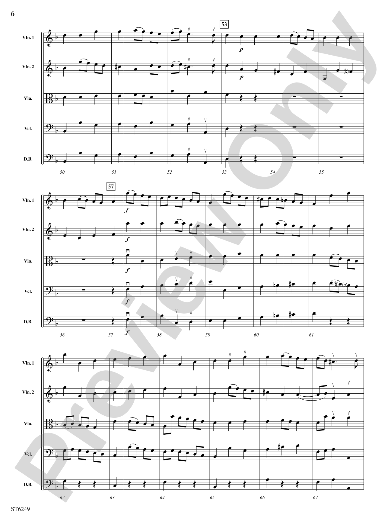 Overture and Bourree (from Il Pastor Fido): String Orchestra Conductor Score & Parts