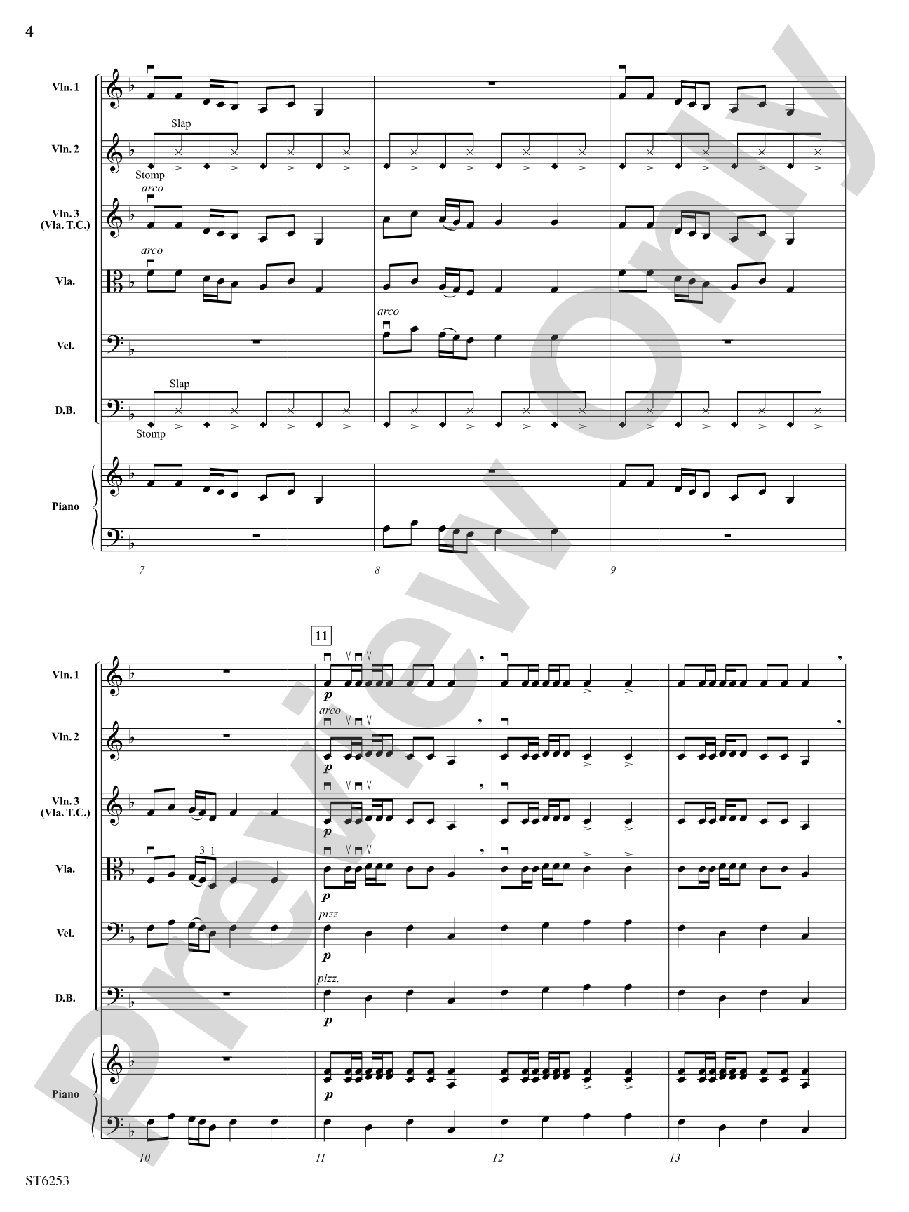 Country Hoedown: String Orchestra Conductor Score & Parts