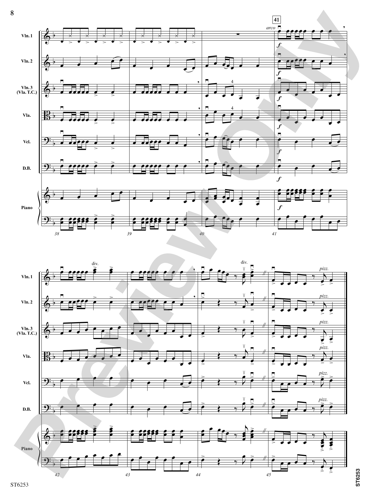 Country Hoedown: String Orchestra Conductor Score & Parts