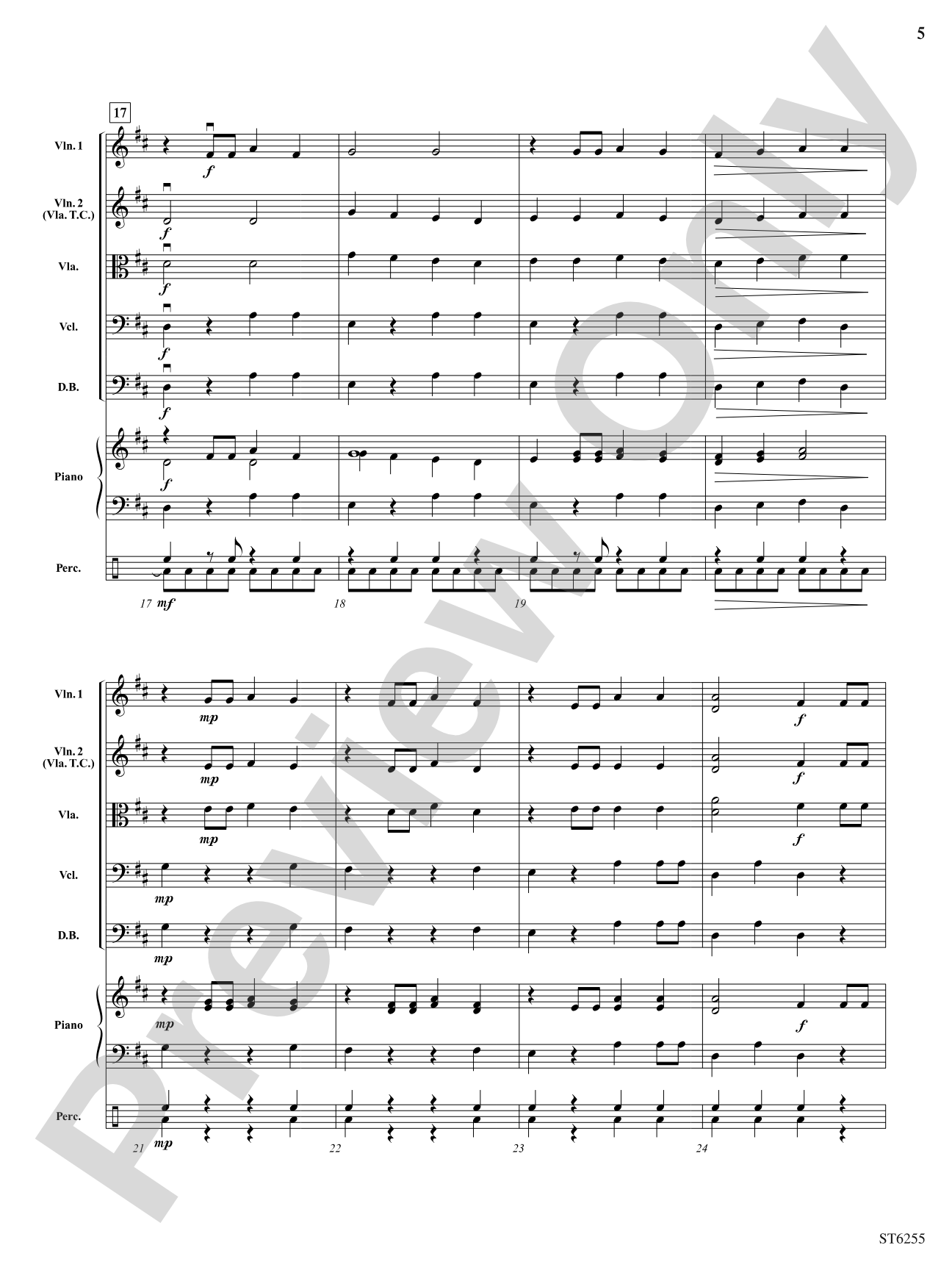 Samba La Bamba: String Orchestra Conductor Score & Parts