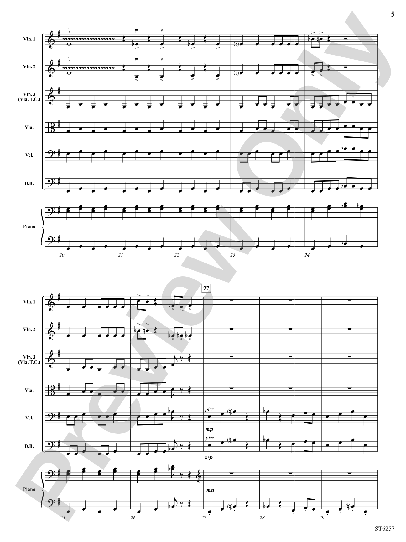 March of the Shadows: String Orchestra Conductor Score & Parts