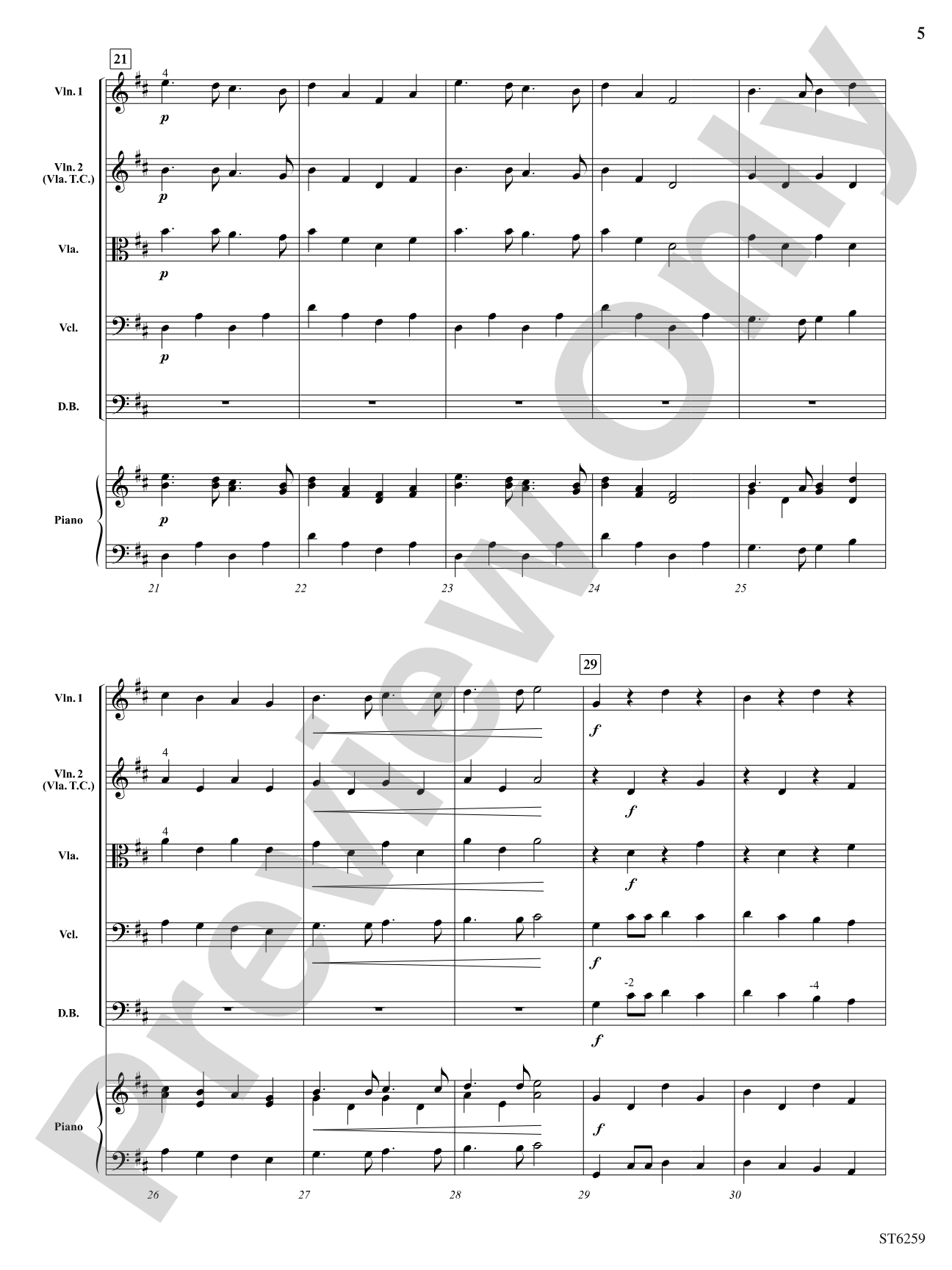 Dog Dreams: String Orchestra Conductor Score & Parts