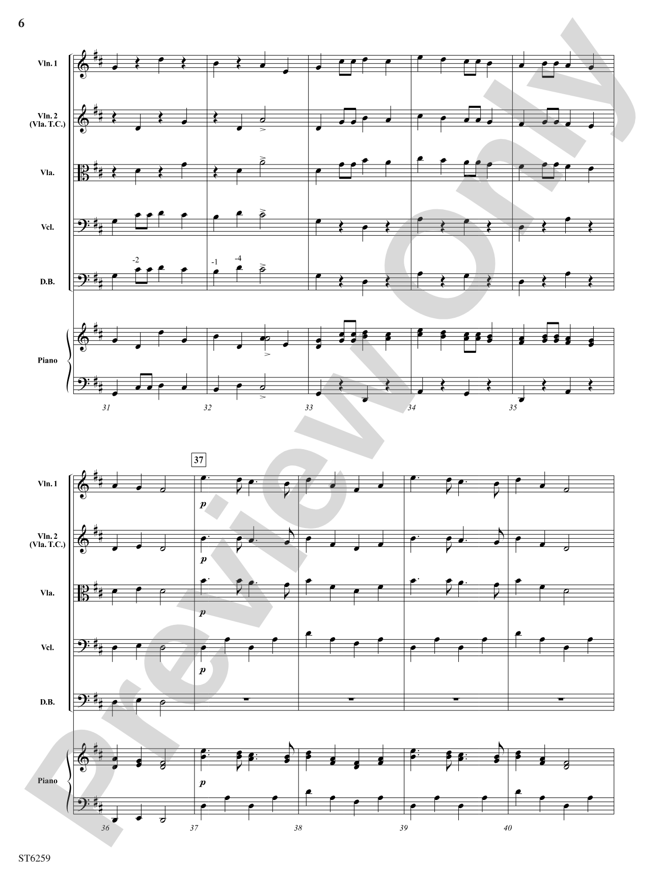 Dog Dreams: String Orchestra Conductor Score & Parts