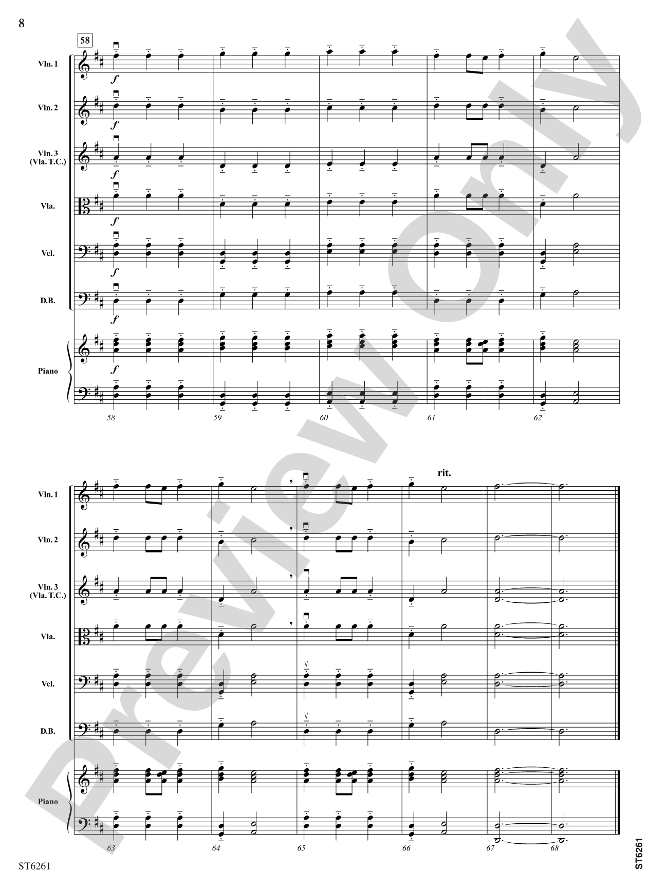 La Cavaleria de Napoles: String Orchestra Conductor Score & Parts