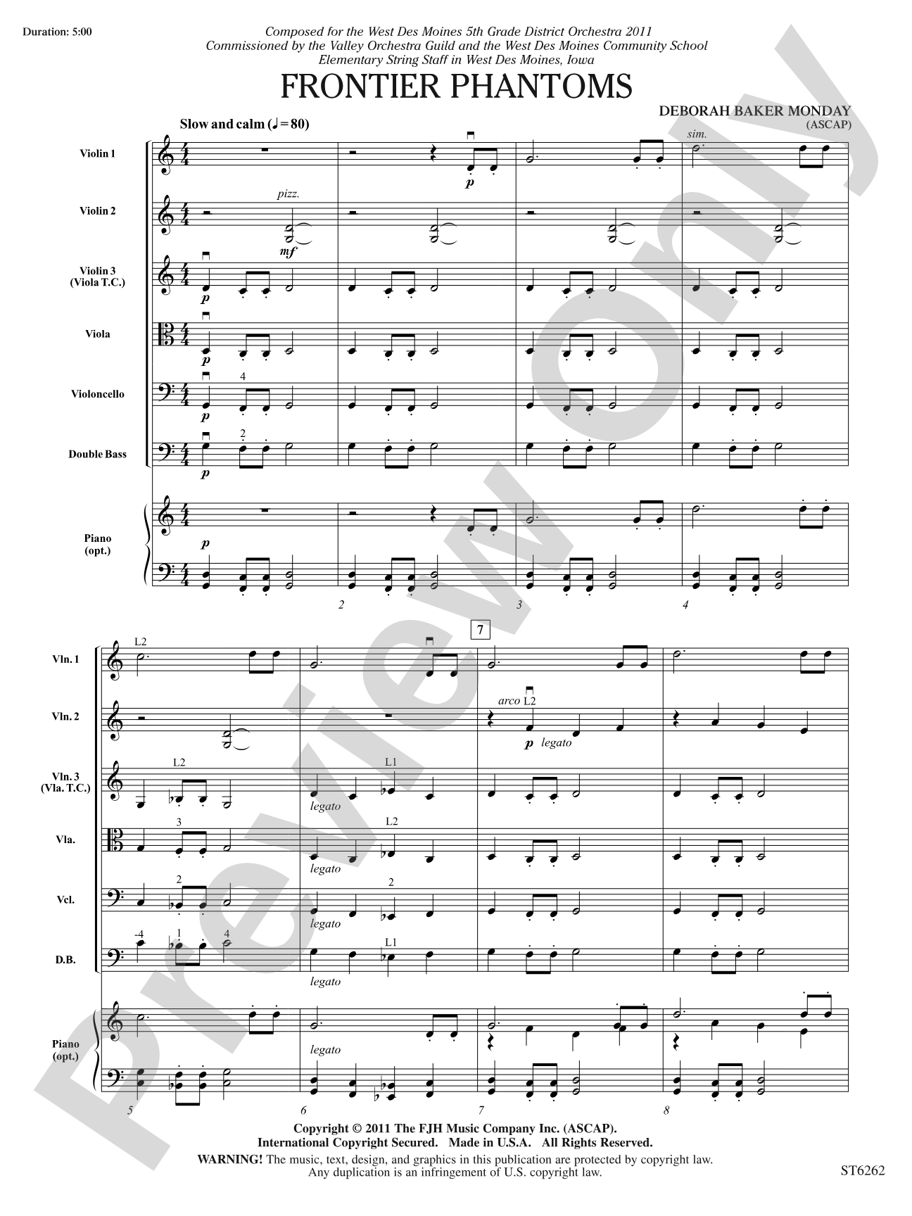 Frontier Phantoms: String Orchestra Conductor Score & Parts