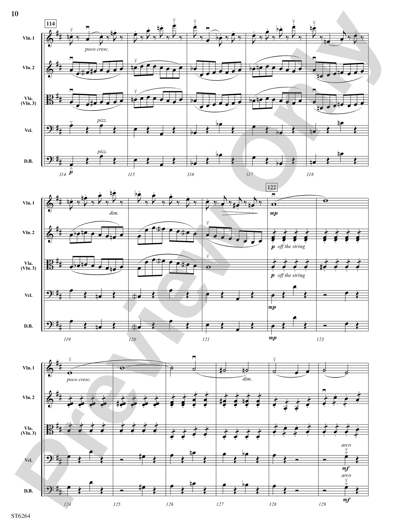 Allegro Molto from Symphony No.1: String Orchestra Conductor Score & Parts