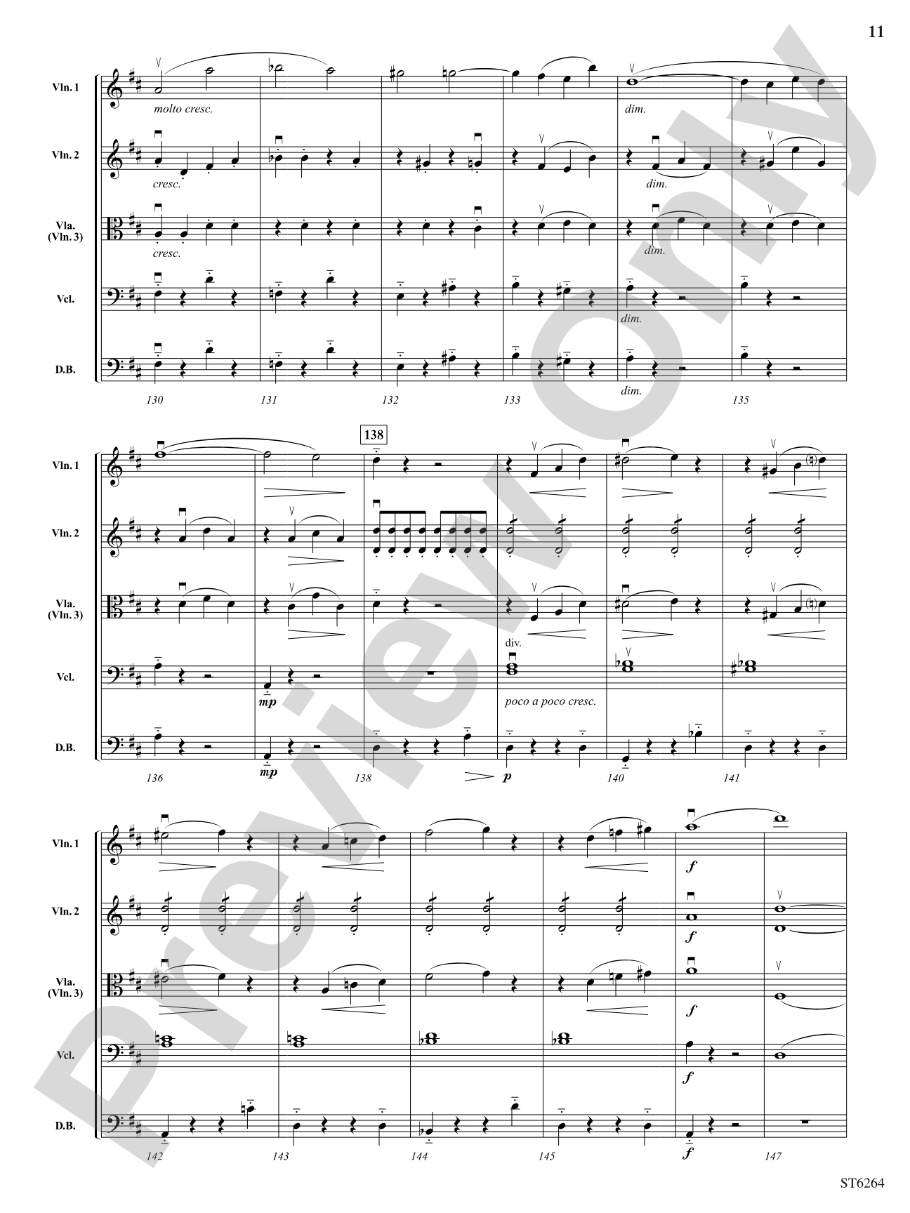Allegro Molto from Symphony No.1: String Orchestra Conductor Score & Parts