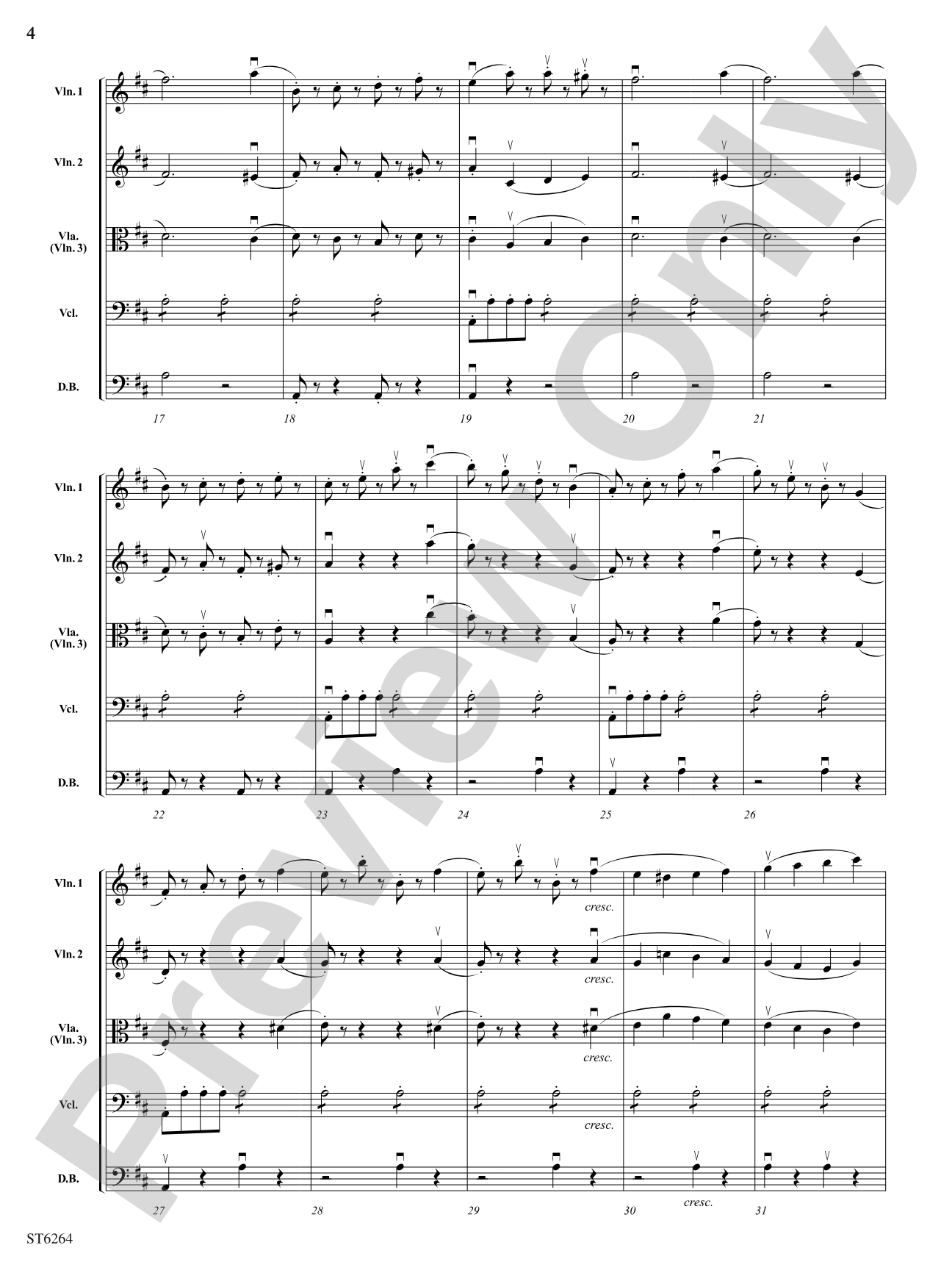 Allegro Molto from Symphony No.1: String Orchestra Conductor Score & Parts