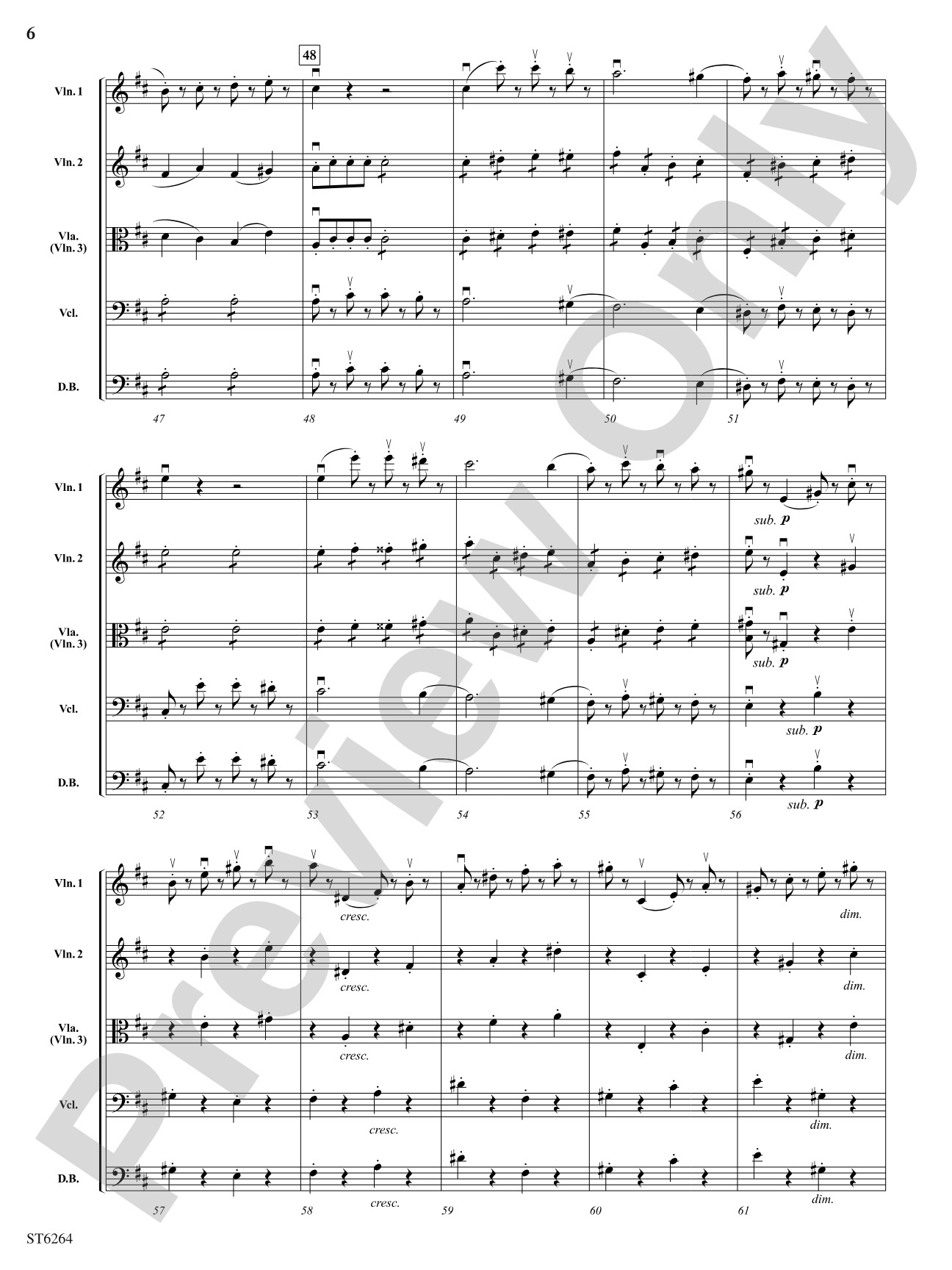 Allegro Molto from Symphony No.1: String Orchestra Conductor Score & Parts