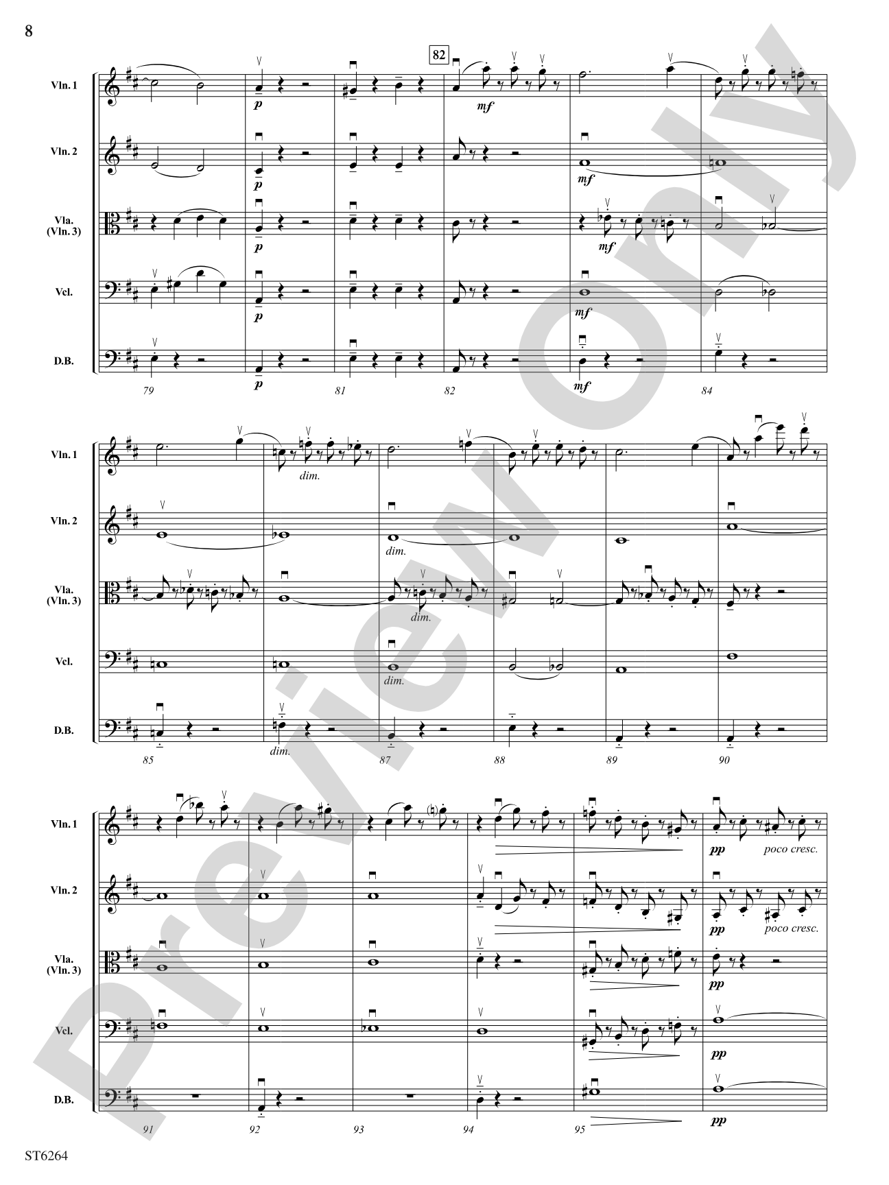 Allegro Molto from Symphony No.1: String Orchestra Conductor Score & Parts