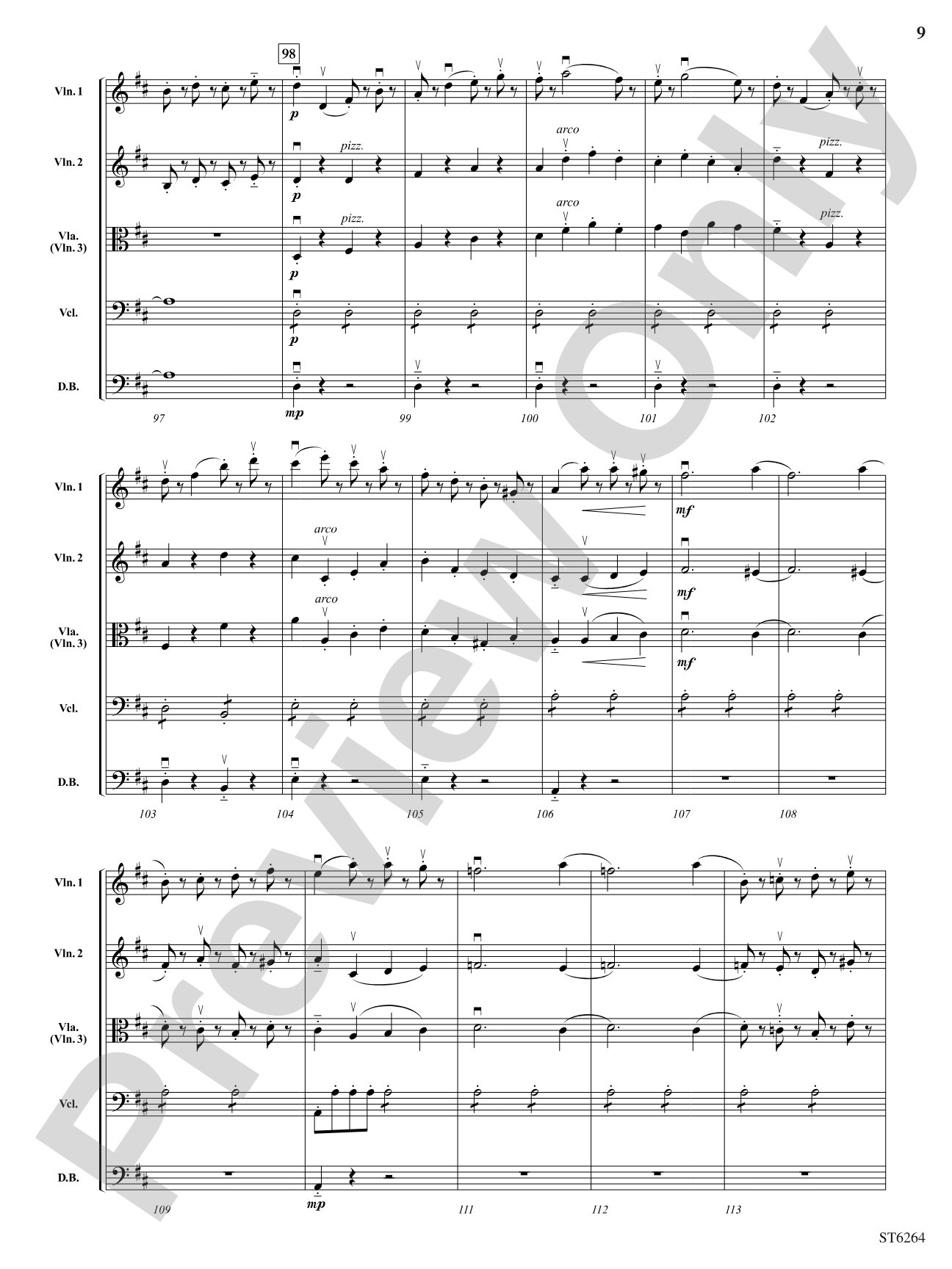 Allegro Molto from Symphony No.1: String Orchestra Conductor Score & Parts