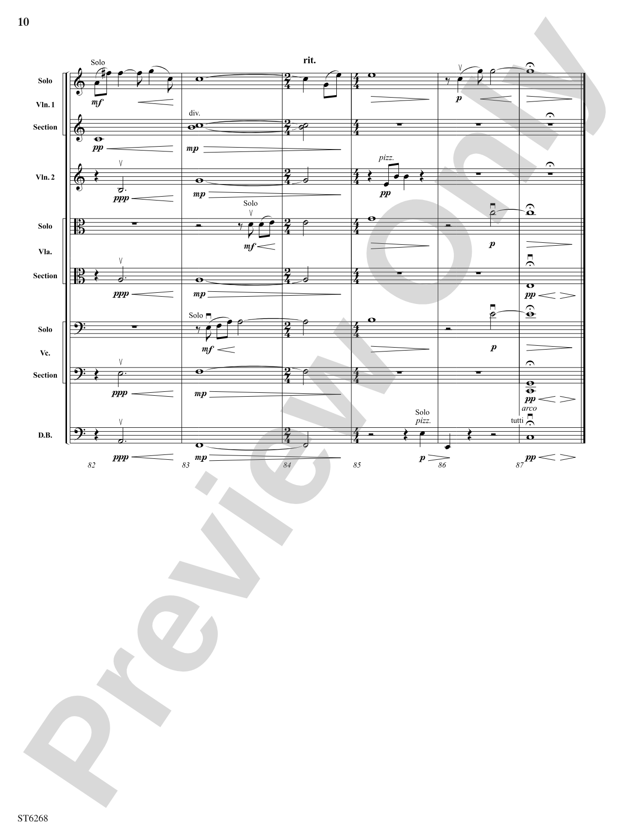 Mare Tranquillitatis: String Orchestra Conductor Score & Parts