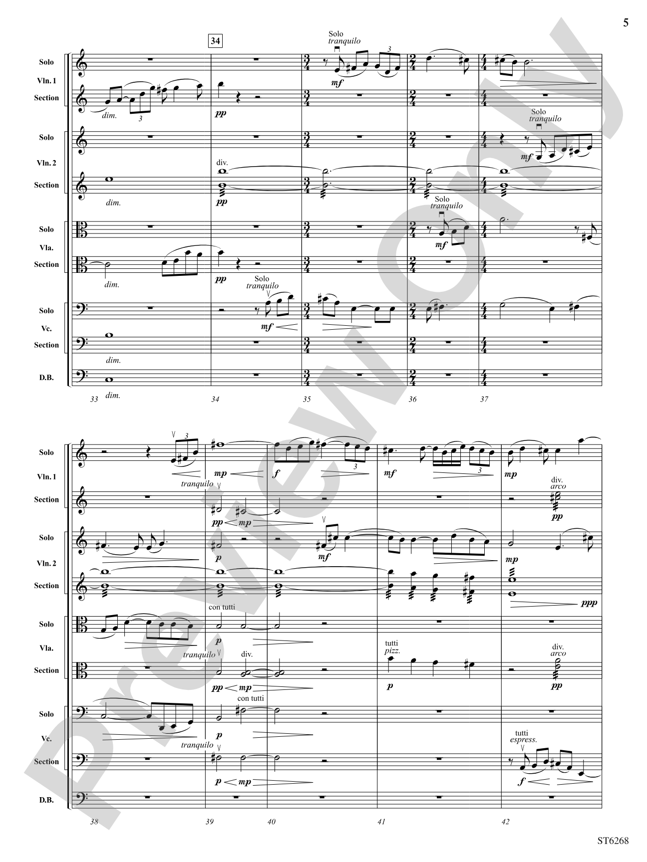 Mare Tranquillitatis: String Orchestra Conductor Score & Parts