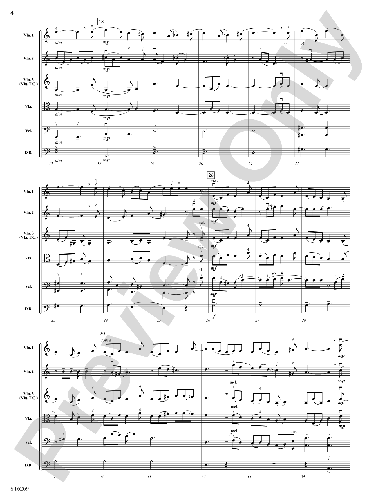 A Venetian Serenade: String Orchestra Conductor Score & Parts