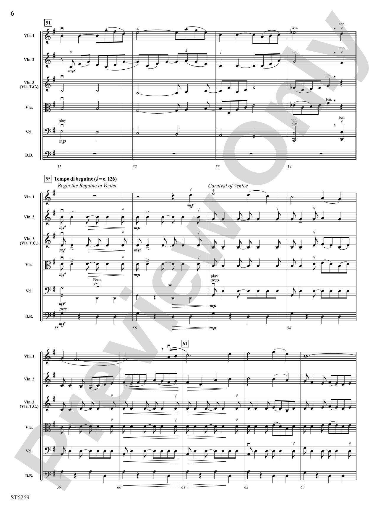 A Venetian Serenade: String Orchestra Conductor Score & Parts