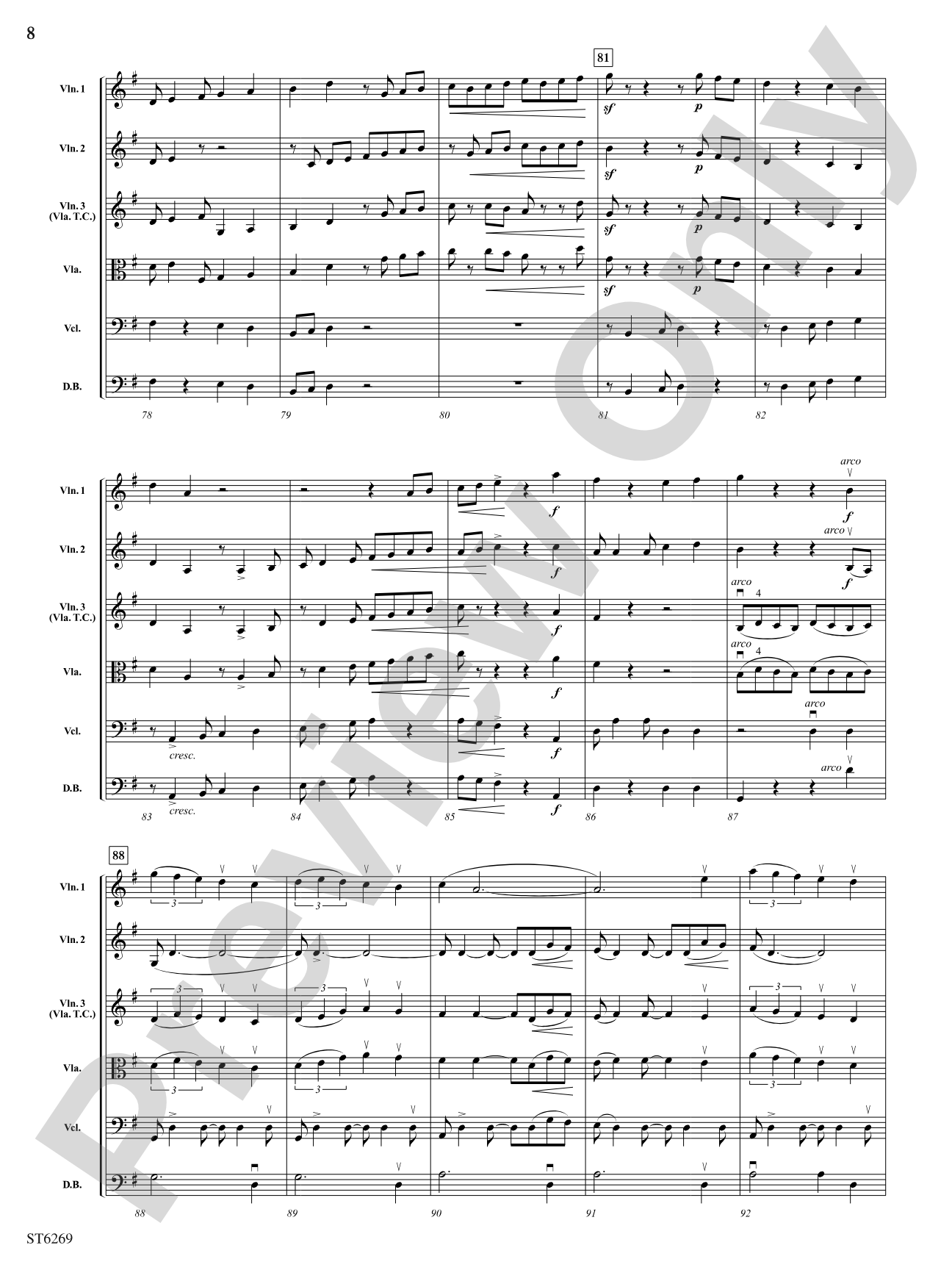 A Venetian Serenade: String Orchestra Conductor Score & Parts
