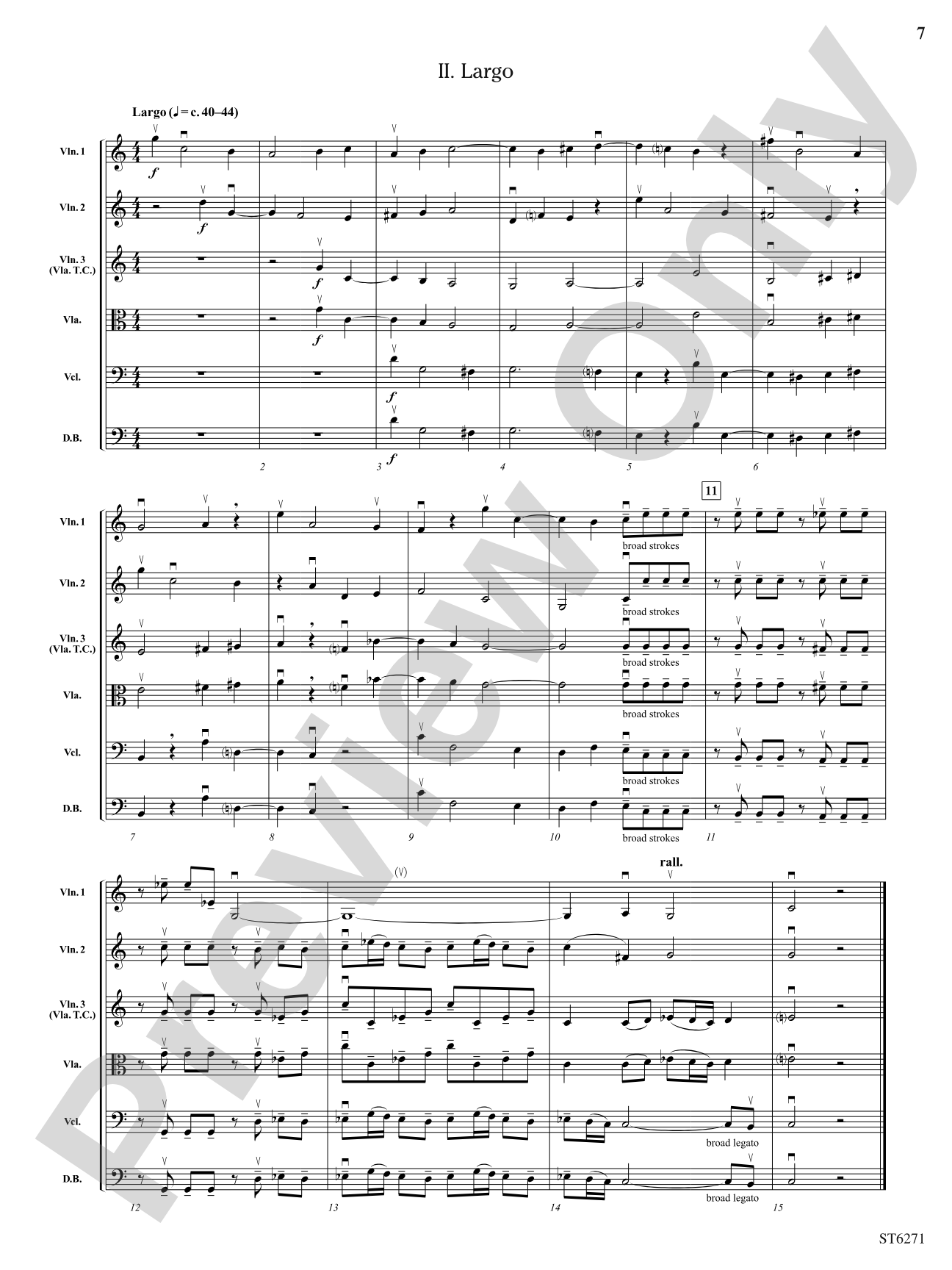 Concerto in C Major: String Orchestra Conductor Score & Parts