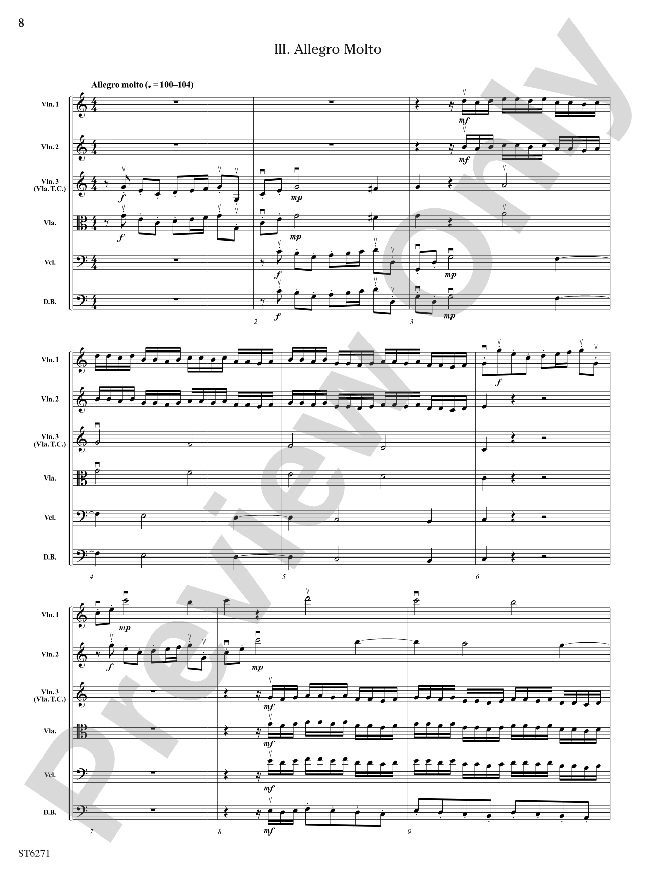 Concerto in C Major: String Orchestra Conductor Score & Parts