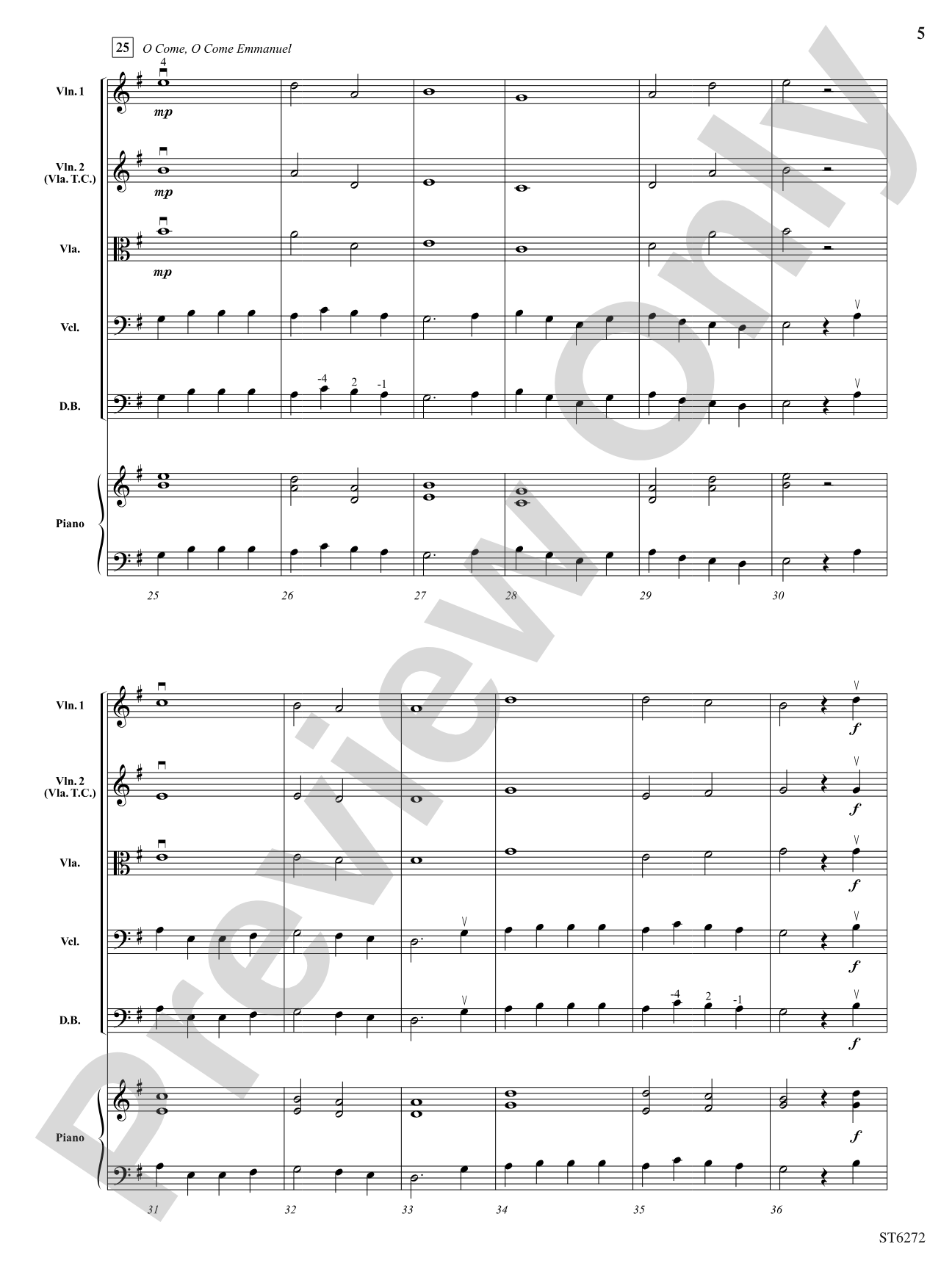 O Come, O Come! It's Christmas!: String Orchestra Conductor Score & Parts