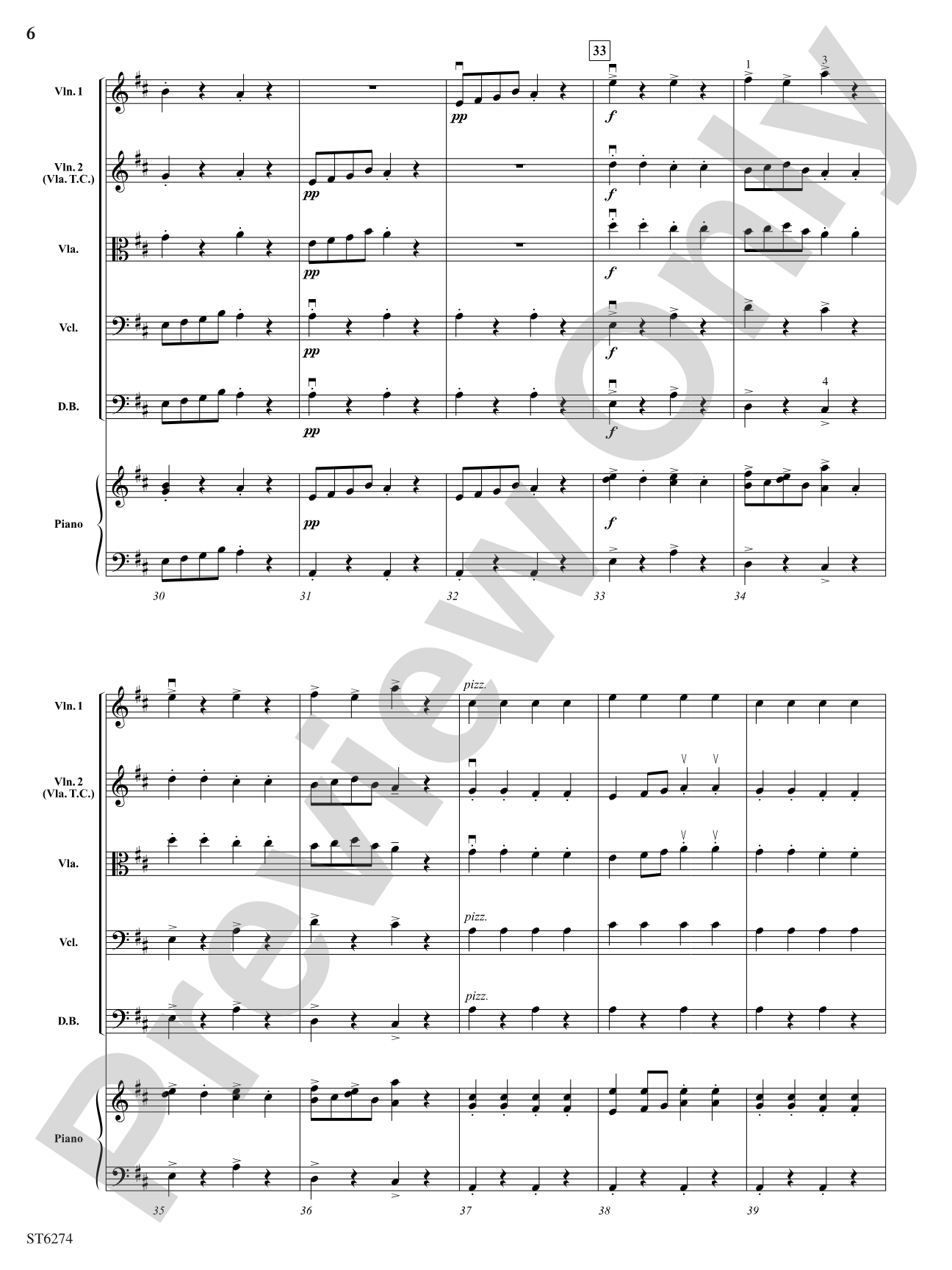 Finale from Serenade for Strings: String Orchestra Conductor Score & Parts