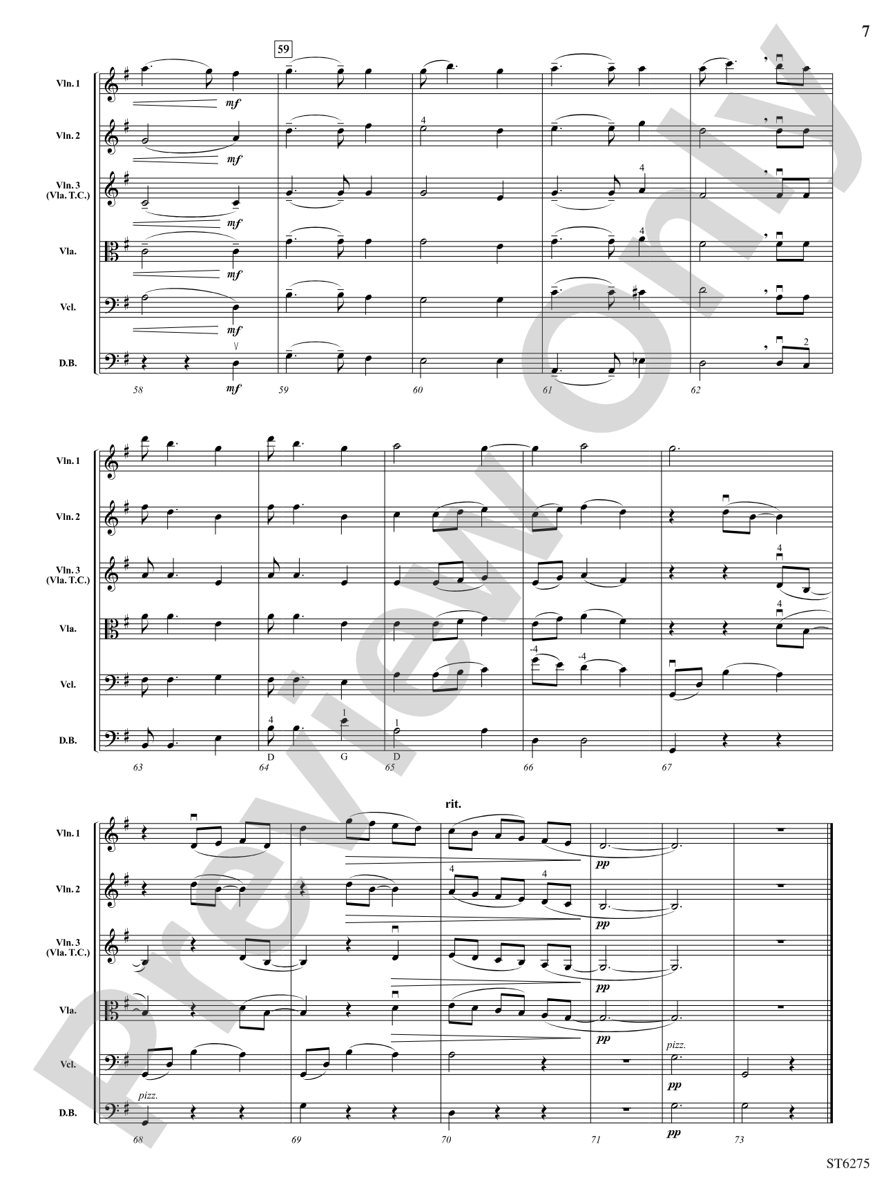 Cockles and Mussels (Molly Malone): String Orchestra Conductor Score & Parts