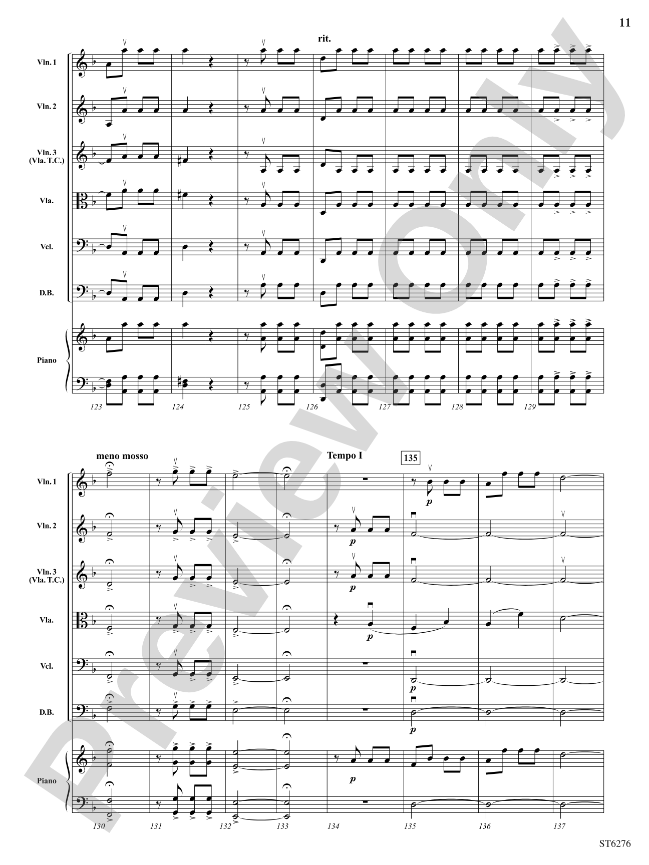 Allegro con brio from Symphony No. 5: String Orchestra Conductor Score & Parts